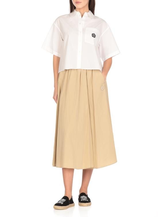 Kenzo KENZO Women Shirts FF52CH2629LH 01 White Size XS / US 0-2 / IT 36-38 - 2 Thumbnail