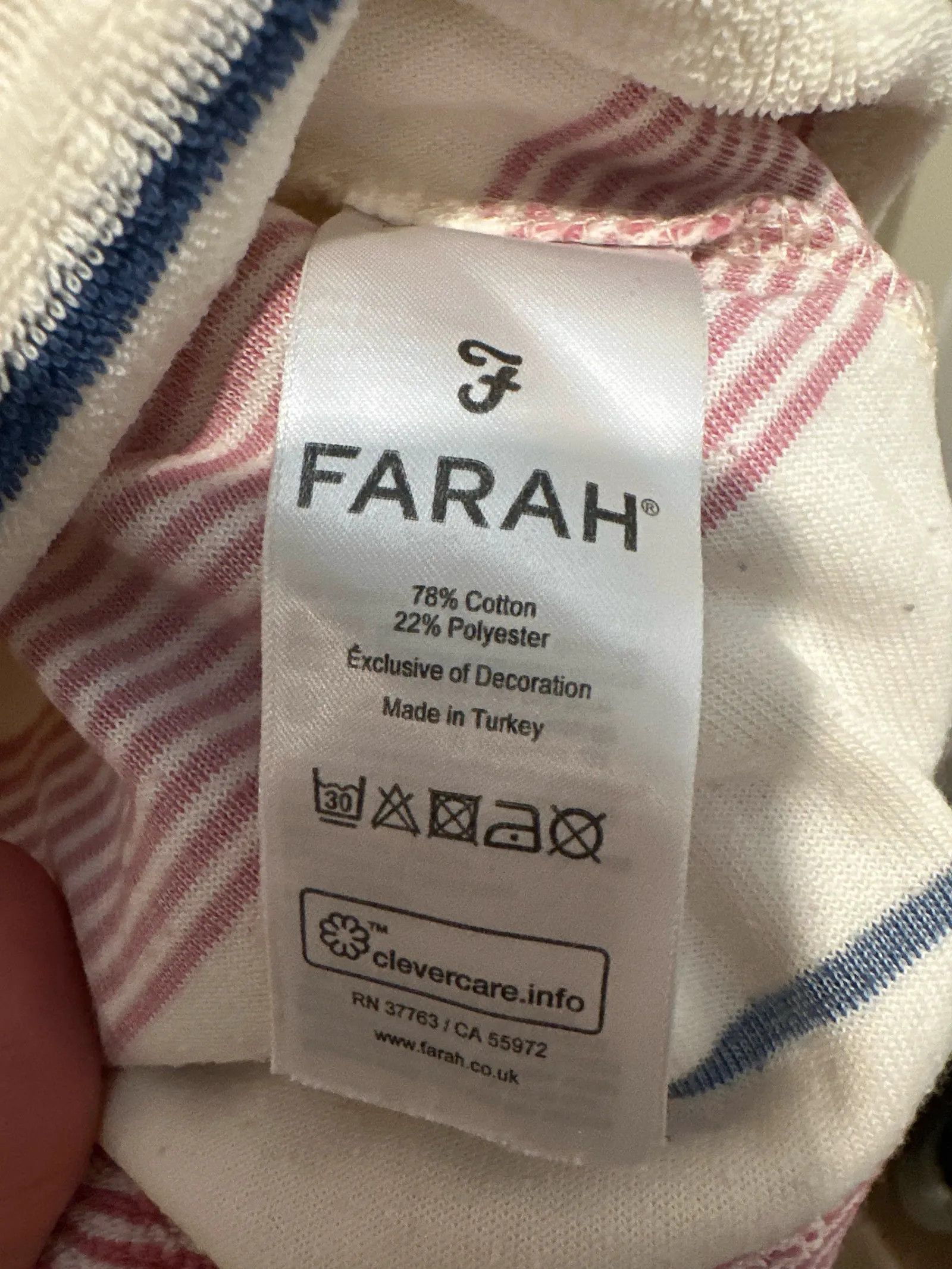 Farah Farah T-shirt Size US M / EU 48-50 / 2 - 3 Thumbnail