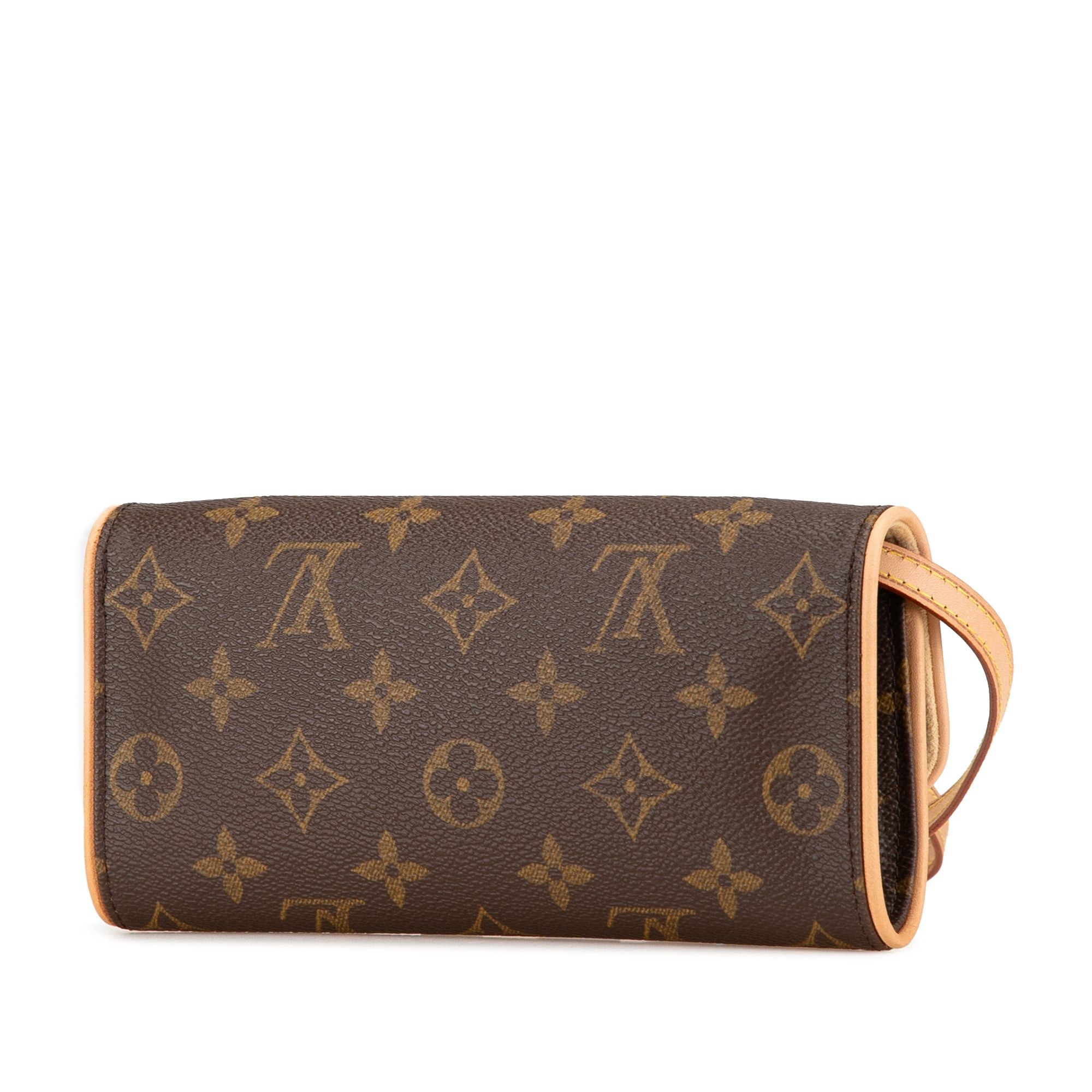 Louis Vuitton Louis Vuitton Monogram Pochette Twin PM Brown Size ONE SIZE - 2 Thumbnail