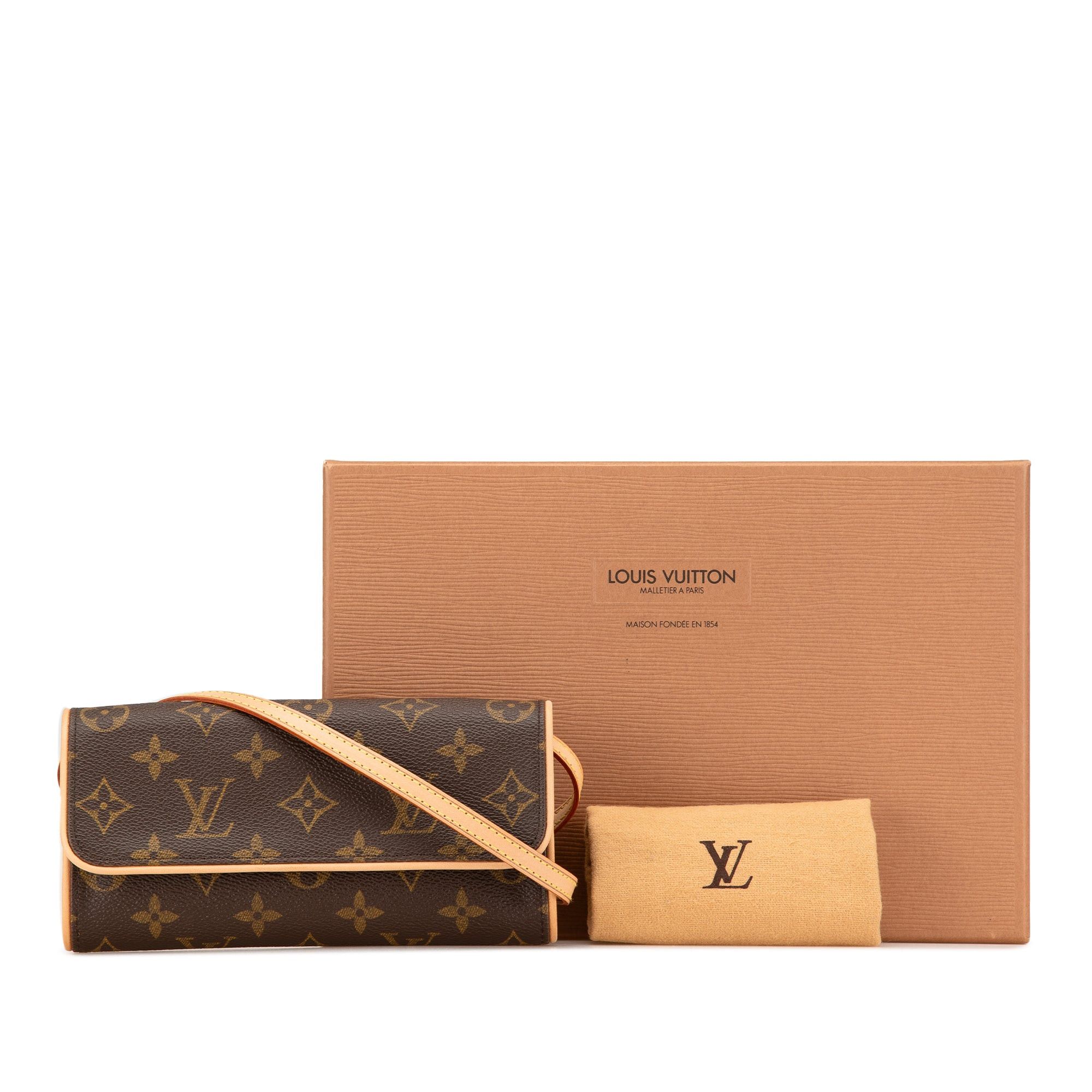 Louis Vuitton Louis Vuitton Monogram Pochette Twin PM Brown Size ONE SIZE - 8 Thumbnail
