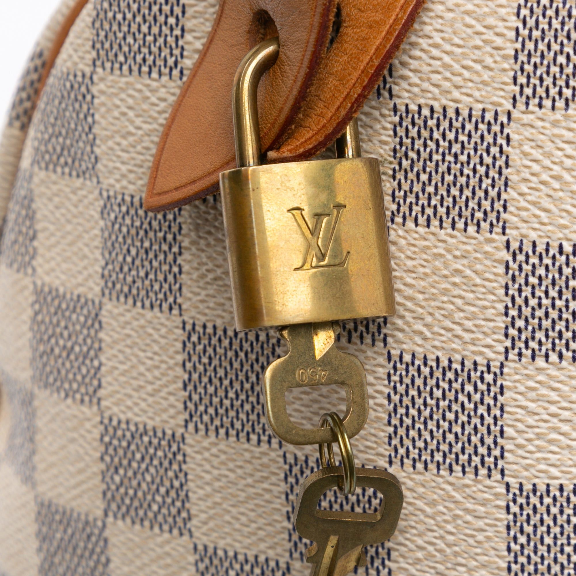 Louis Vuitton Louis Vuitton Damier Azur Speedy 30 White Size ONE SIZE - 8 Thumbnail
