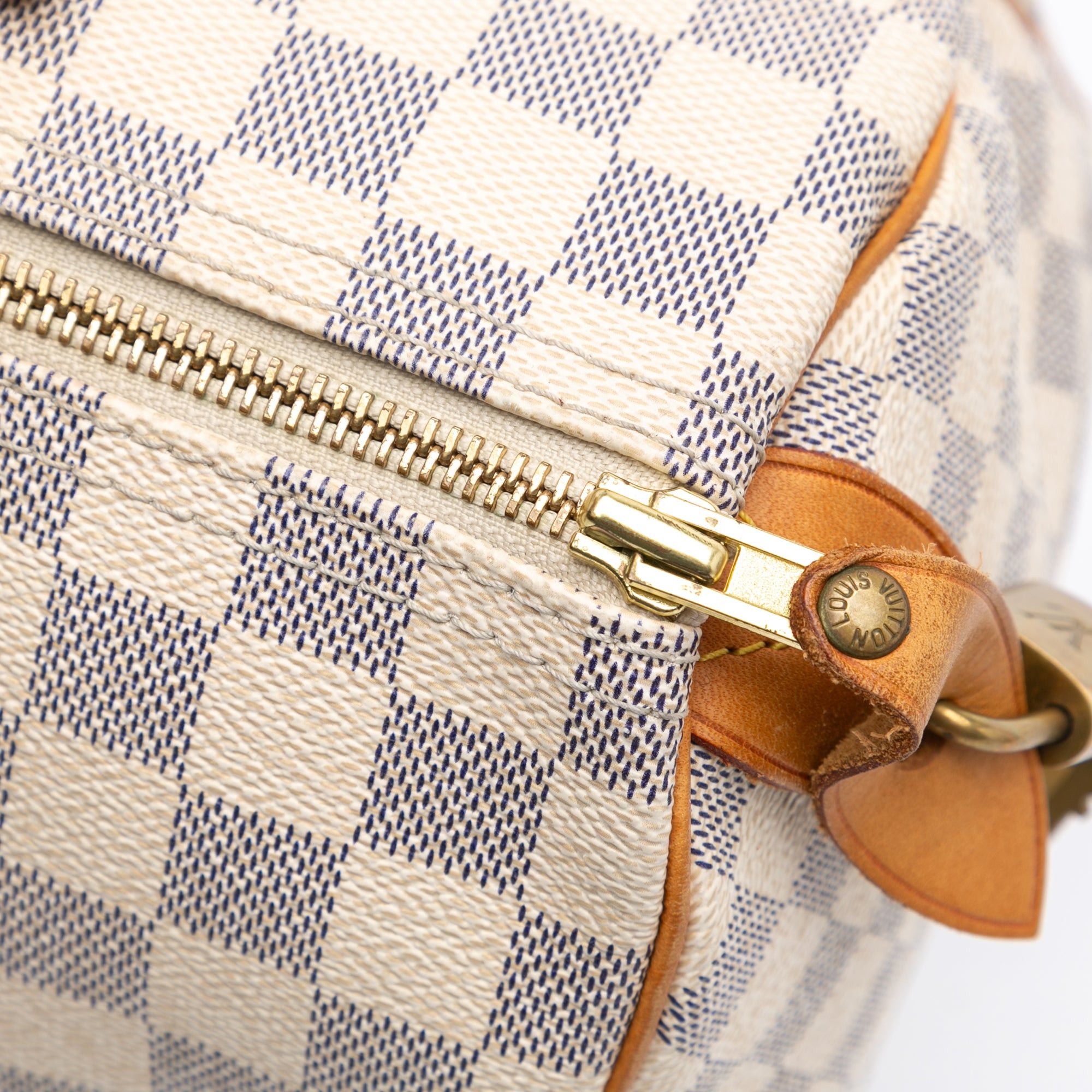 Louis Vuitton Louis Vuitton Damier Azur Speedy 30 White Size ONE SIZE - 7 Thumbnail