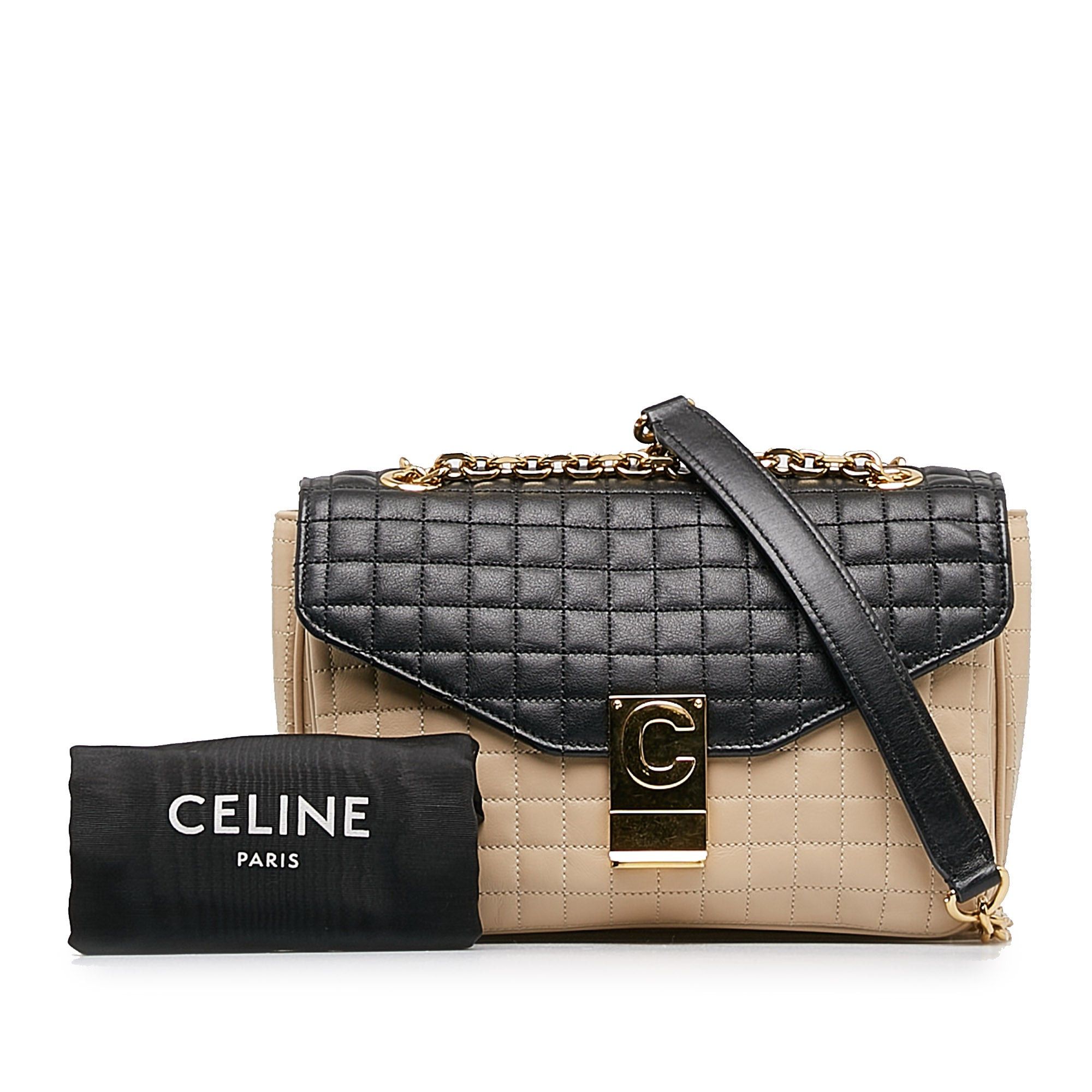 Celine Celine Medium Quilted C Crossbody Brown Size ONE SIZE - 14 Thumbnail