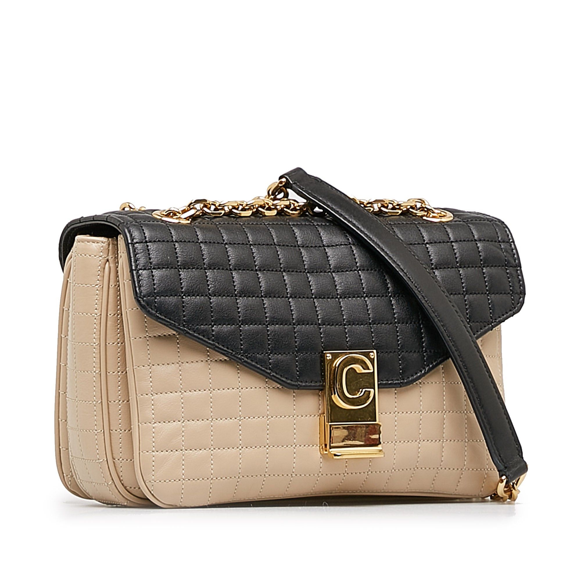 Celine Celine Medium Quilted C Crossbody Brown Size ONE SIZE - 2 Thumbnail