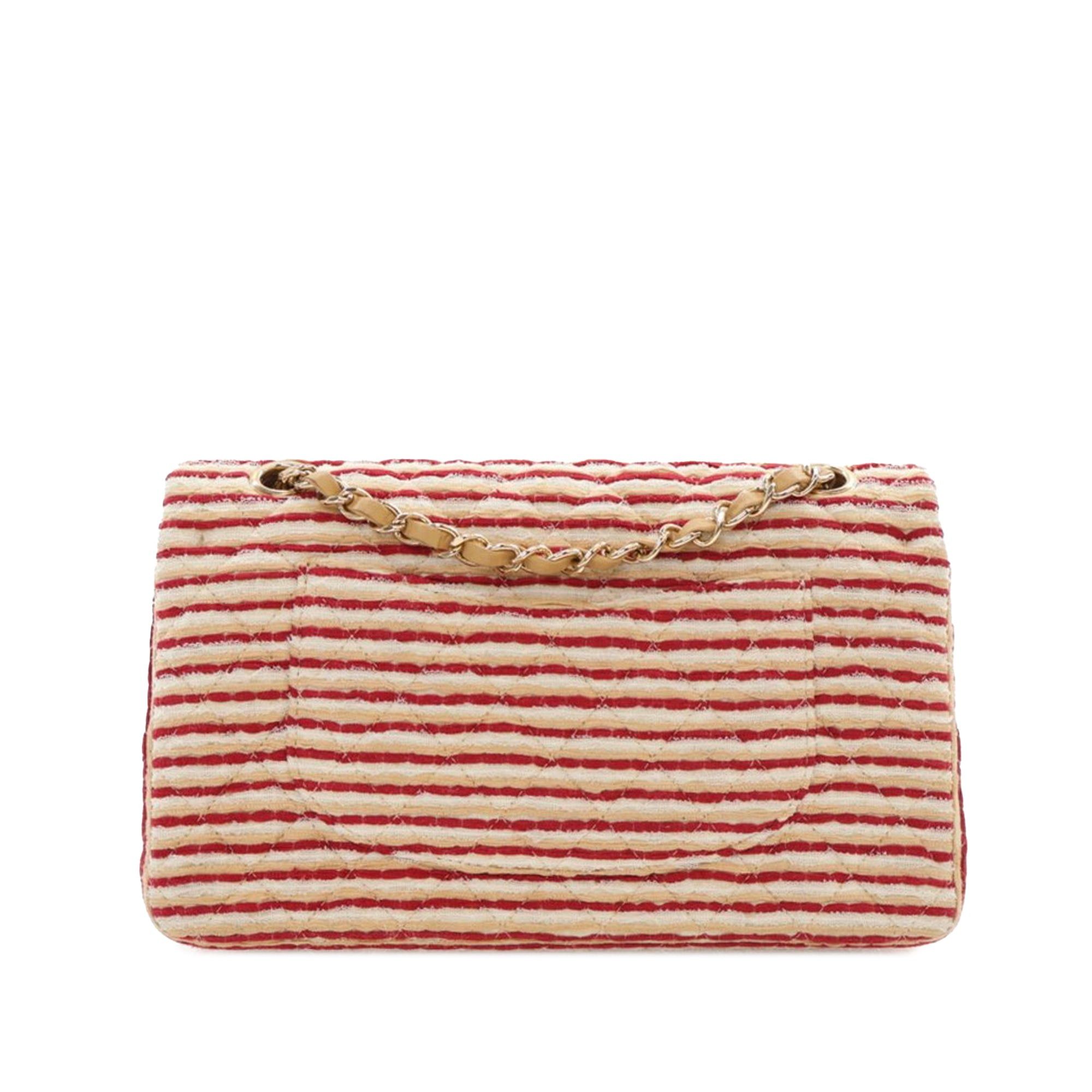 Chanel Chanel Medium Classic Jersey Coco Sailor Double Flap Red Size ONE SIZE - 2 Thumbnail