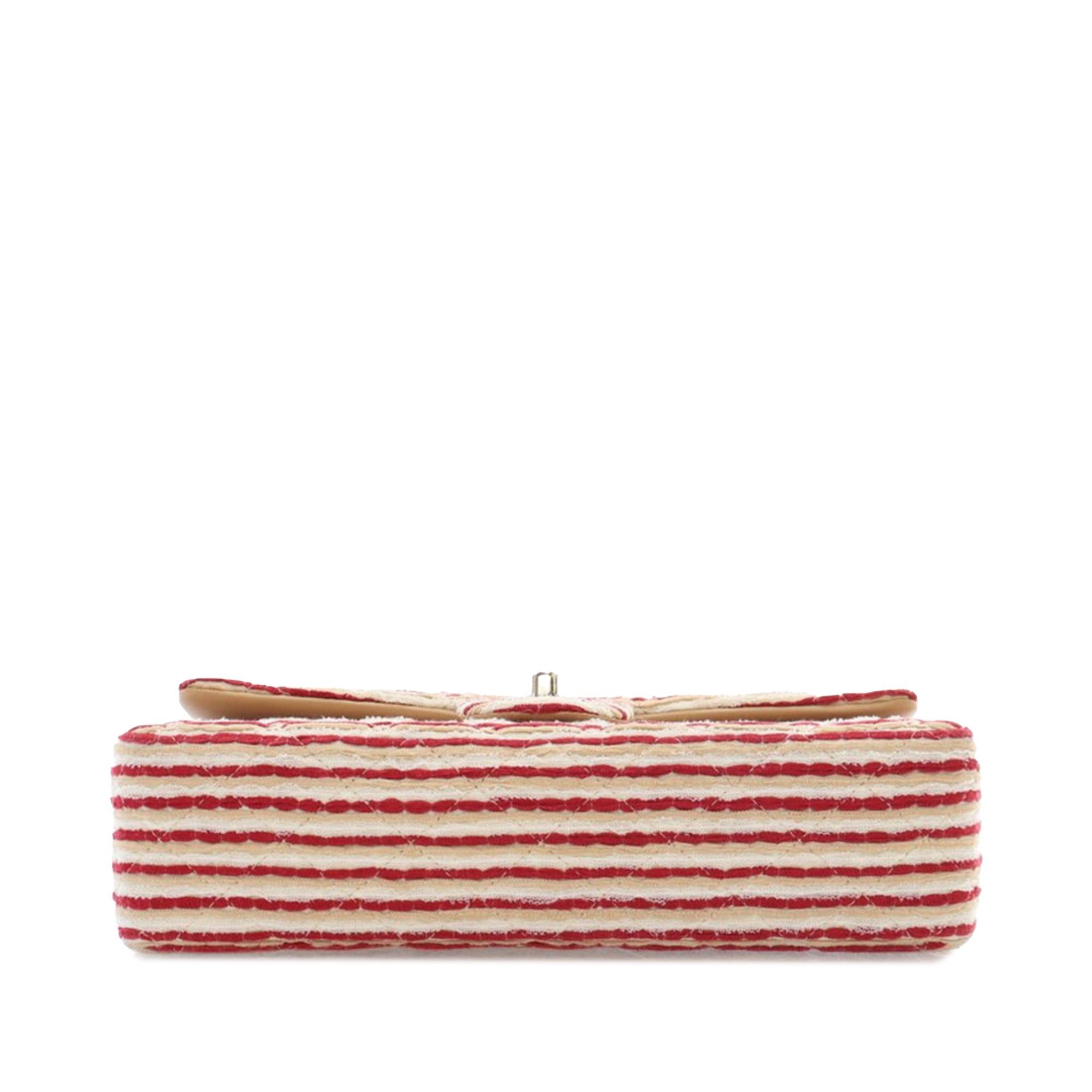 Chanel Chanel Medium Classic Jersey Coco Sailor Double Flap Red Size ONE SIZE - 3 Thumbnail