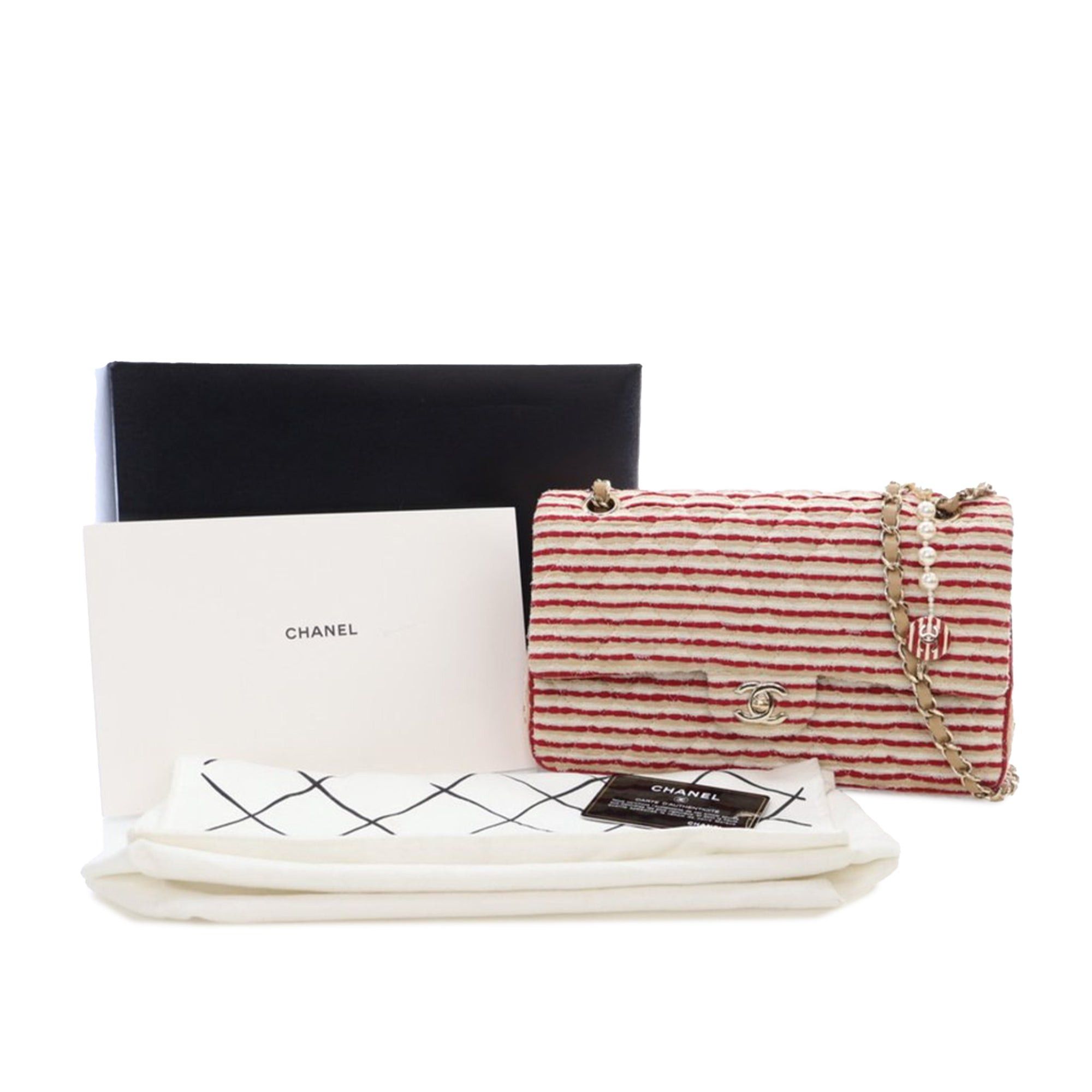 Chanel Chanel Medium Classic Jersey Coco Sailor Double Flap Red Size ONE SIZE - 10 Thumbnail