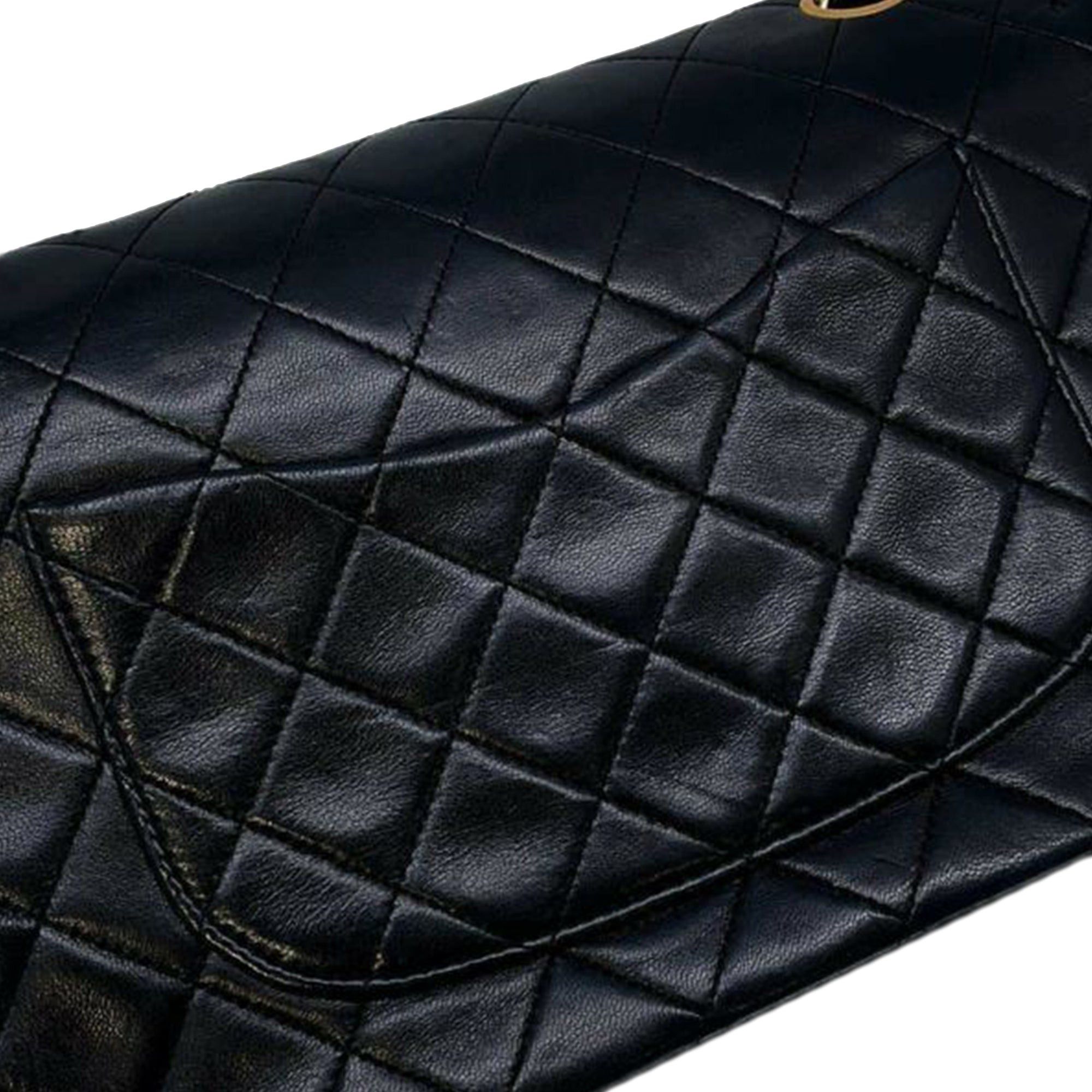 Chanel Chanel Medium Classic Lambskin Double Flap Black Size ONE SIZE - 12 Thumbnail