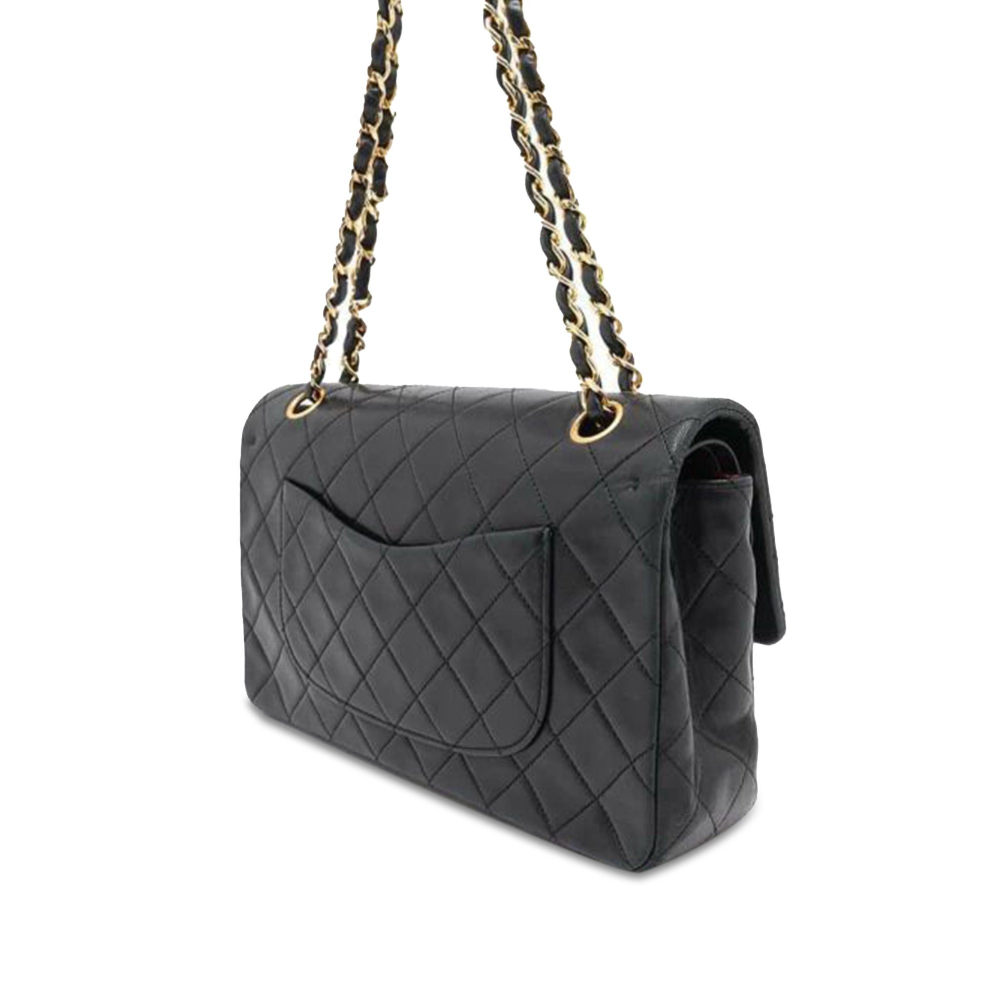 Chanel Chanel Medium Classic Lambskin Double Flap Black Size ONE SIZE - 2 Thumbnail