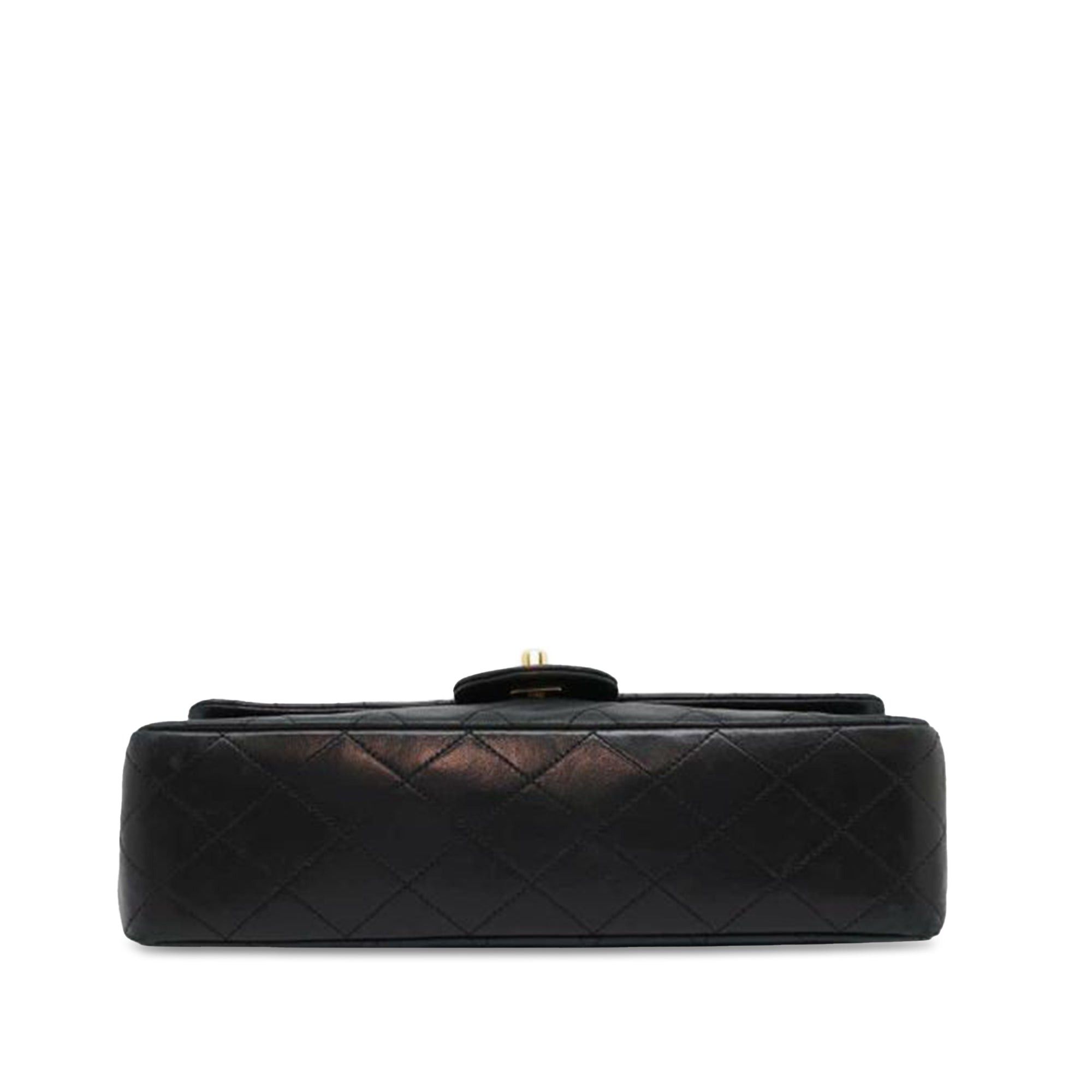 Chanel Chanel Medium Classic Lambskin Double Flap Black Size ONE SIZE - 3 Thumbnail