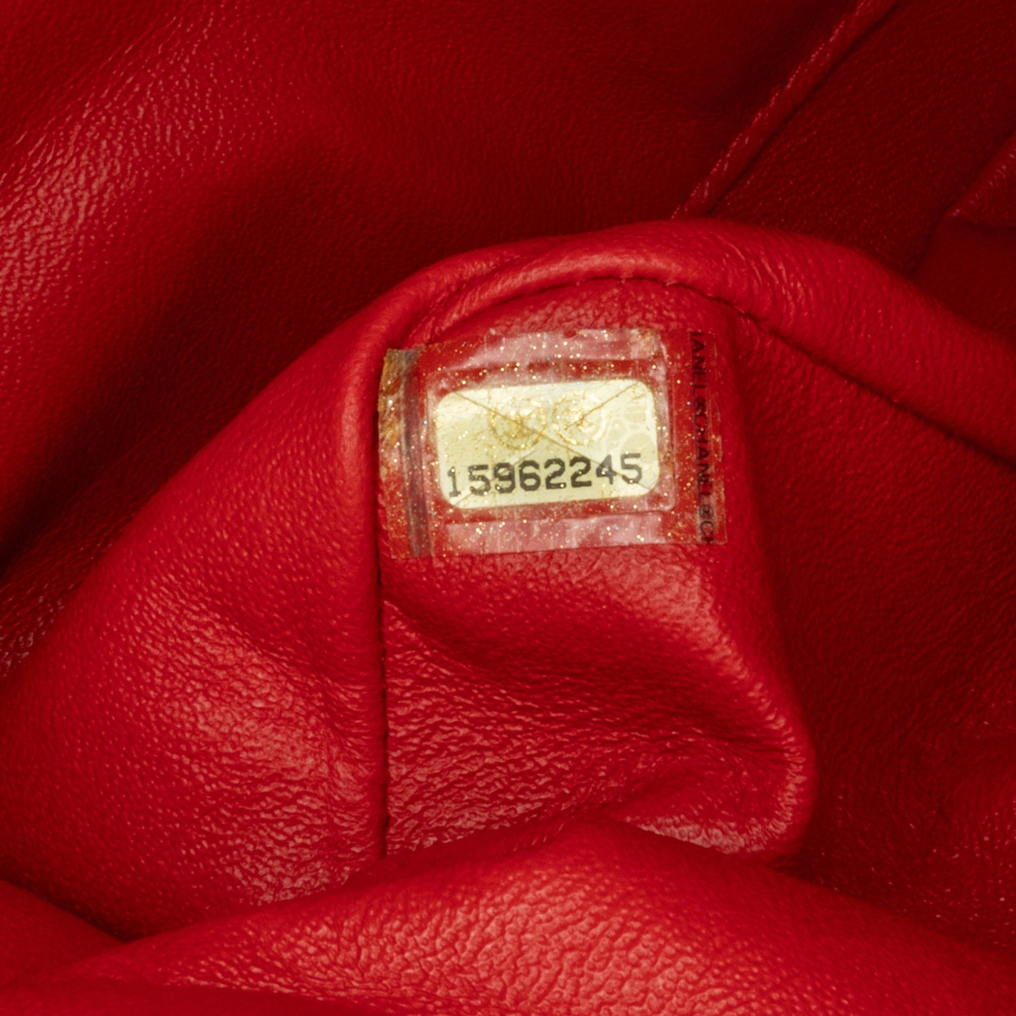 Chanel Chanel Medium Classic Lambskin Double Flap Red Size ONE SIZE - 7 Thumbnail