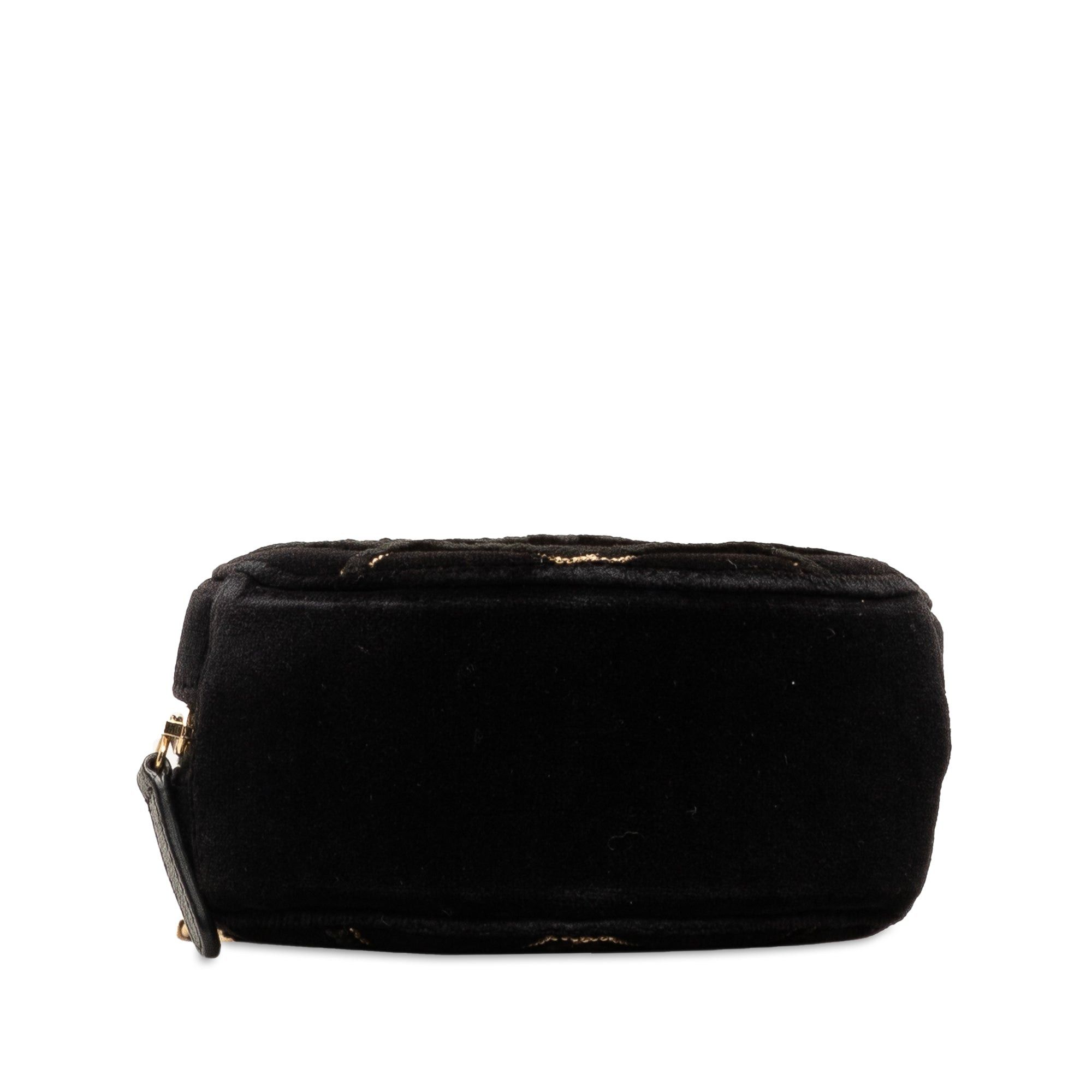 Chanel Chanel Velvet Pearl Sequin Round Crossbody Black Size ONE SIZE - 4 Thumbnail