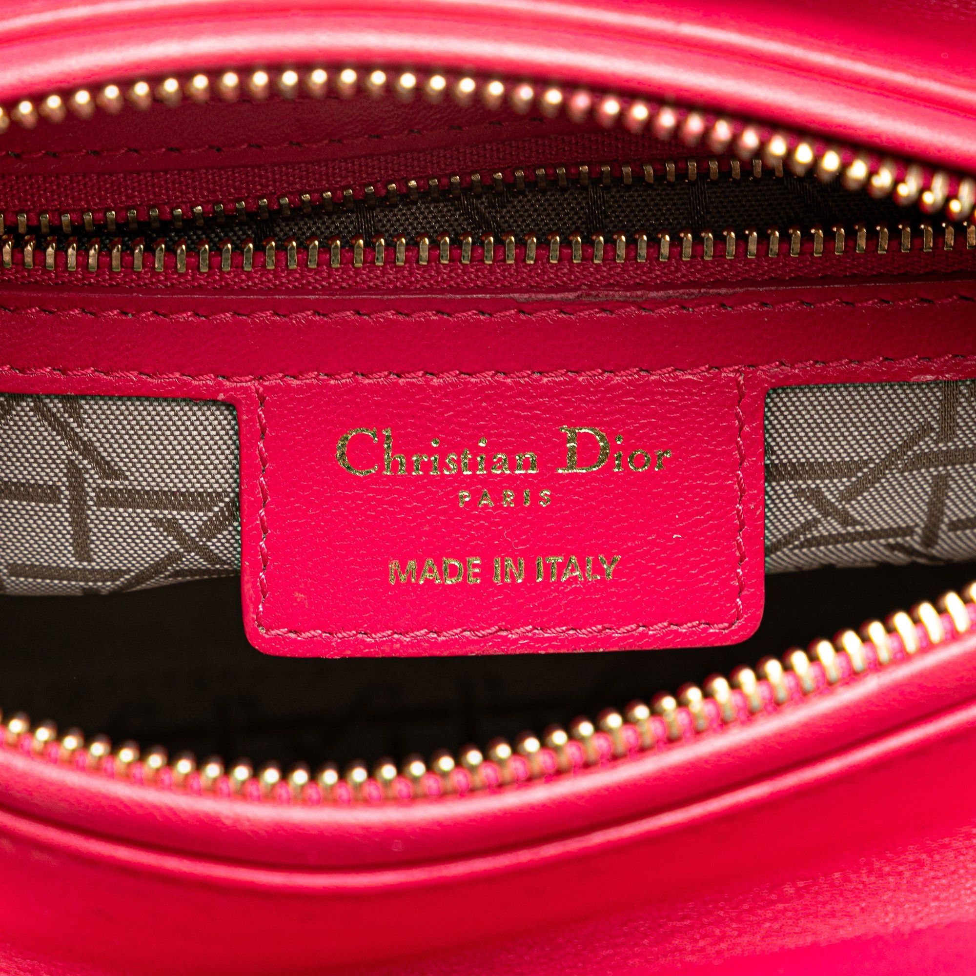 Dior Dior Medium Lambskin Cannage Lady Dior Pink Size ONE SIZE - 5 Thumbnail