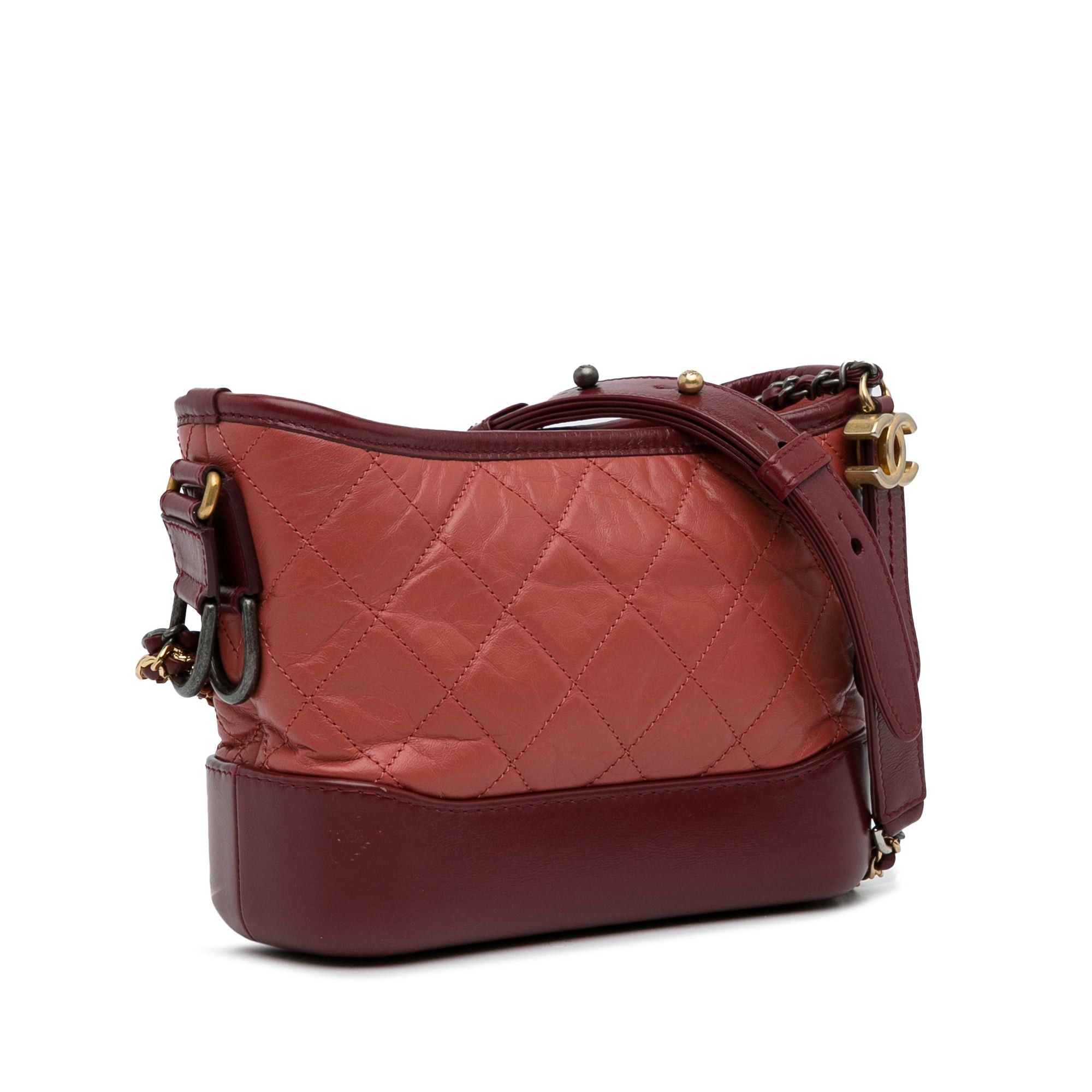 Chanel Chanel Small Chevron Lambskin Gabrielle Crossbody Red Size ONE SIZE - 2 Thumbnail