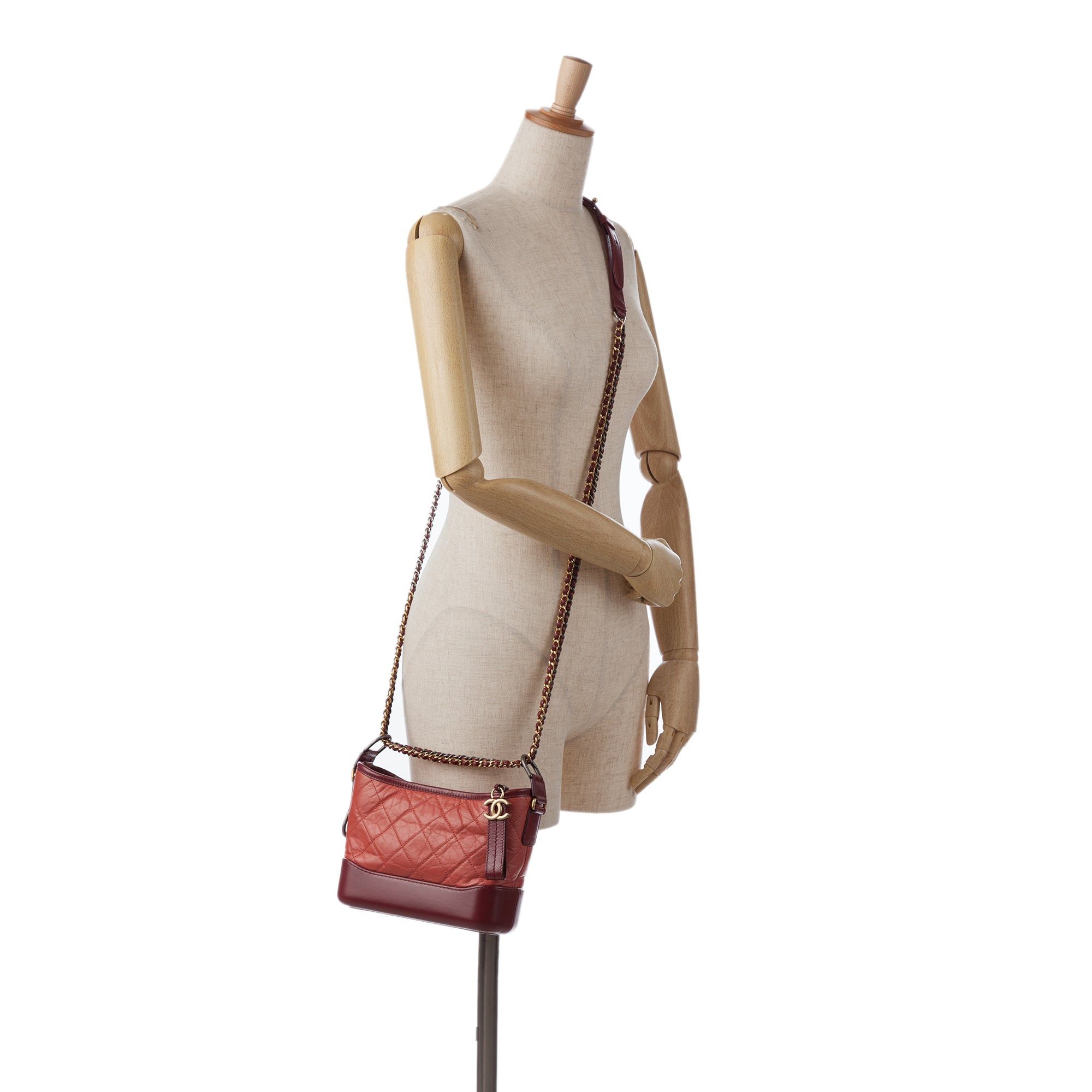 Chanel Chanel Small Chevron Lambskin Gabrielle Crossbody Red Size ONE SIZE - 10 Thumbnail
