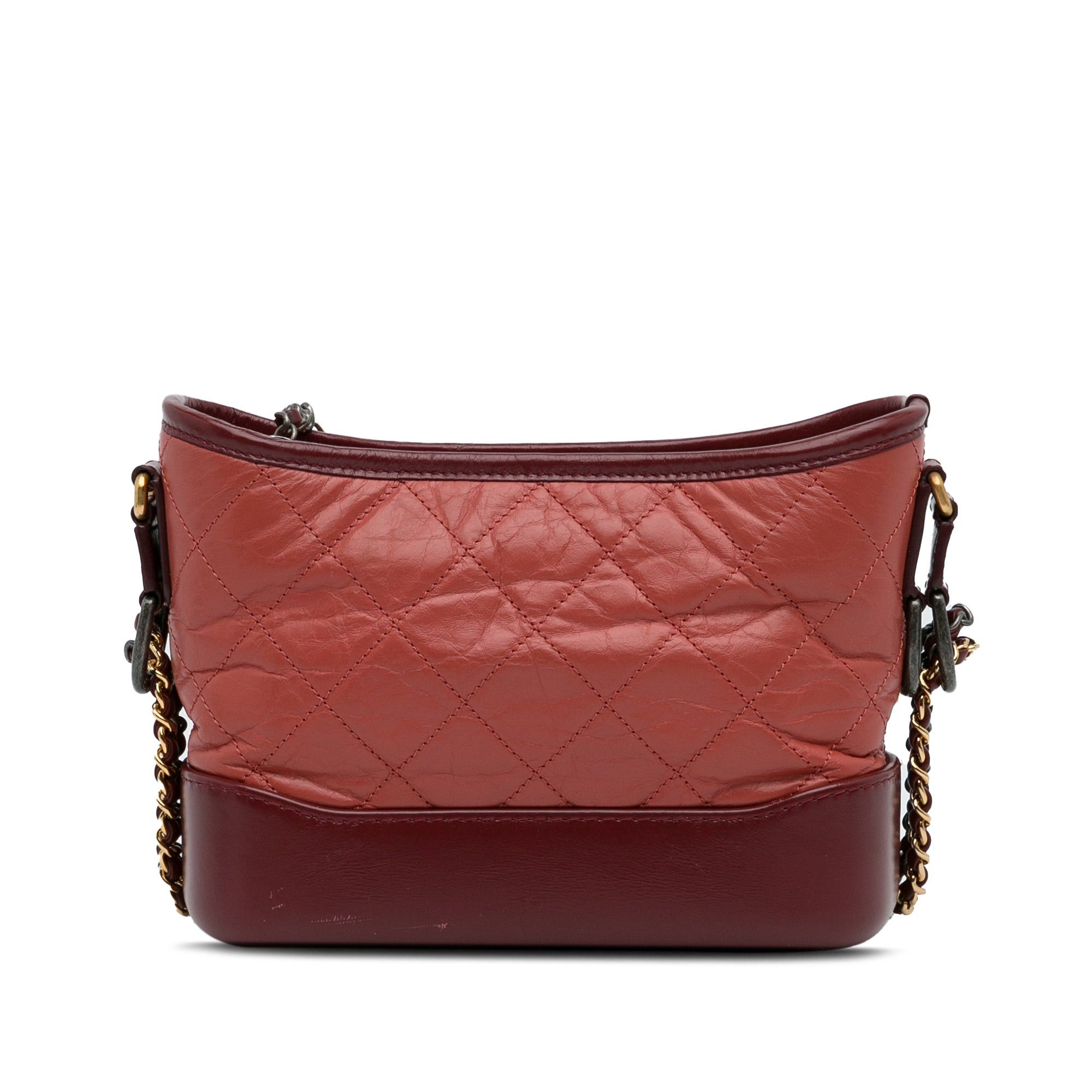 Chanel Chanel Small Chevron Lambskin Gabrielle Crossbody Red Size ONE SIZE - 4 Thumbnail