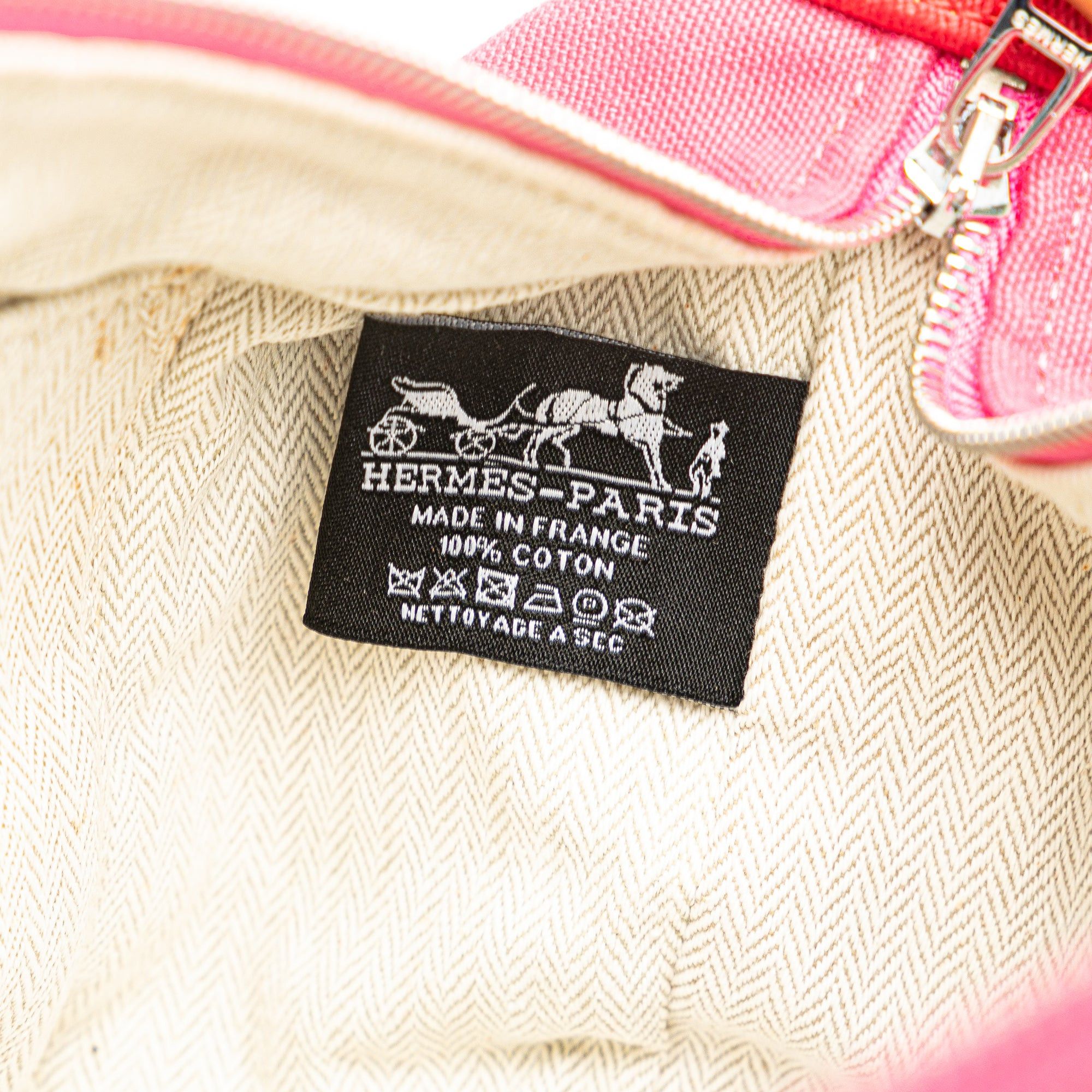 Hermes Hermès Small Toile Bride A Brac Pink Size ONE SIZE - 5 Thumbnail