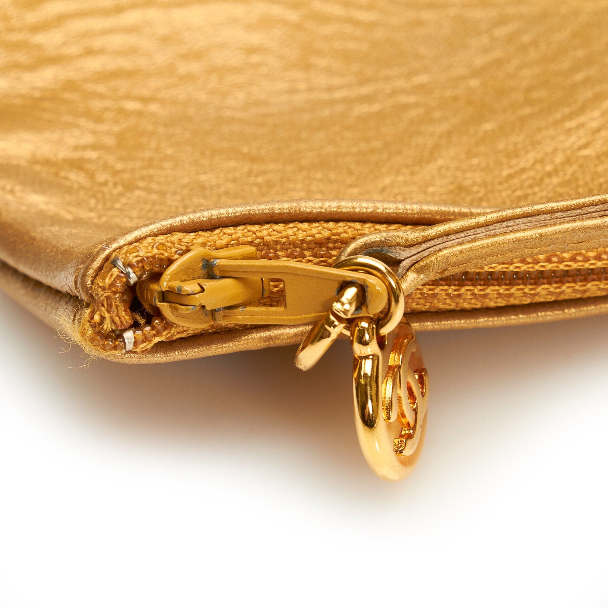 Chanel Chanel Brocade Bucket Bag Gold Size ONE SIZE - 11 Thumbnail