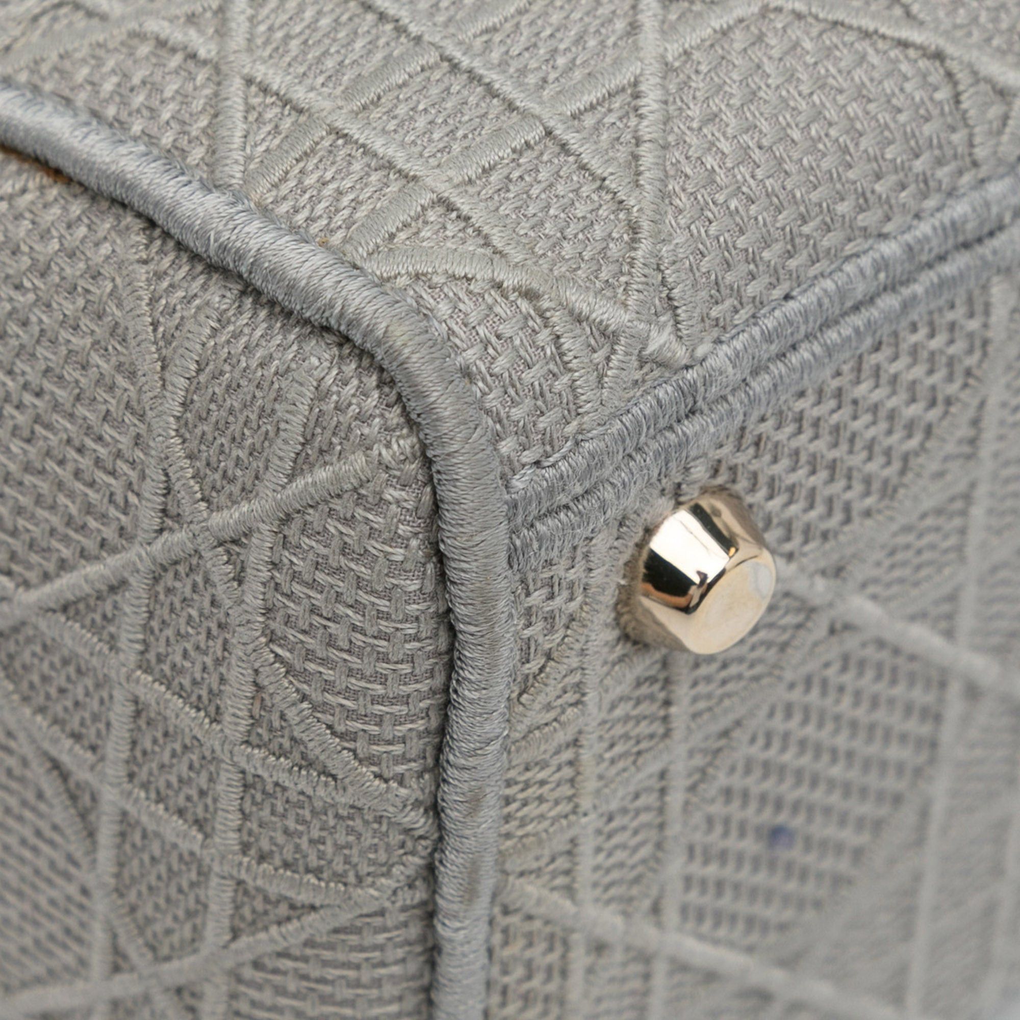Dior Dior Medium Cannage Lady D-Lite Gray Size ONE SIZE - 18 Thumbnail