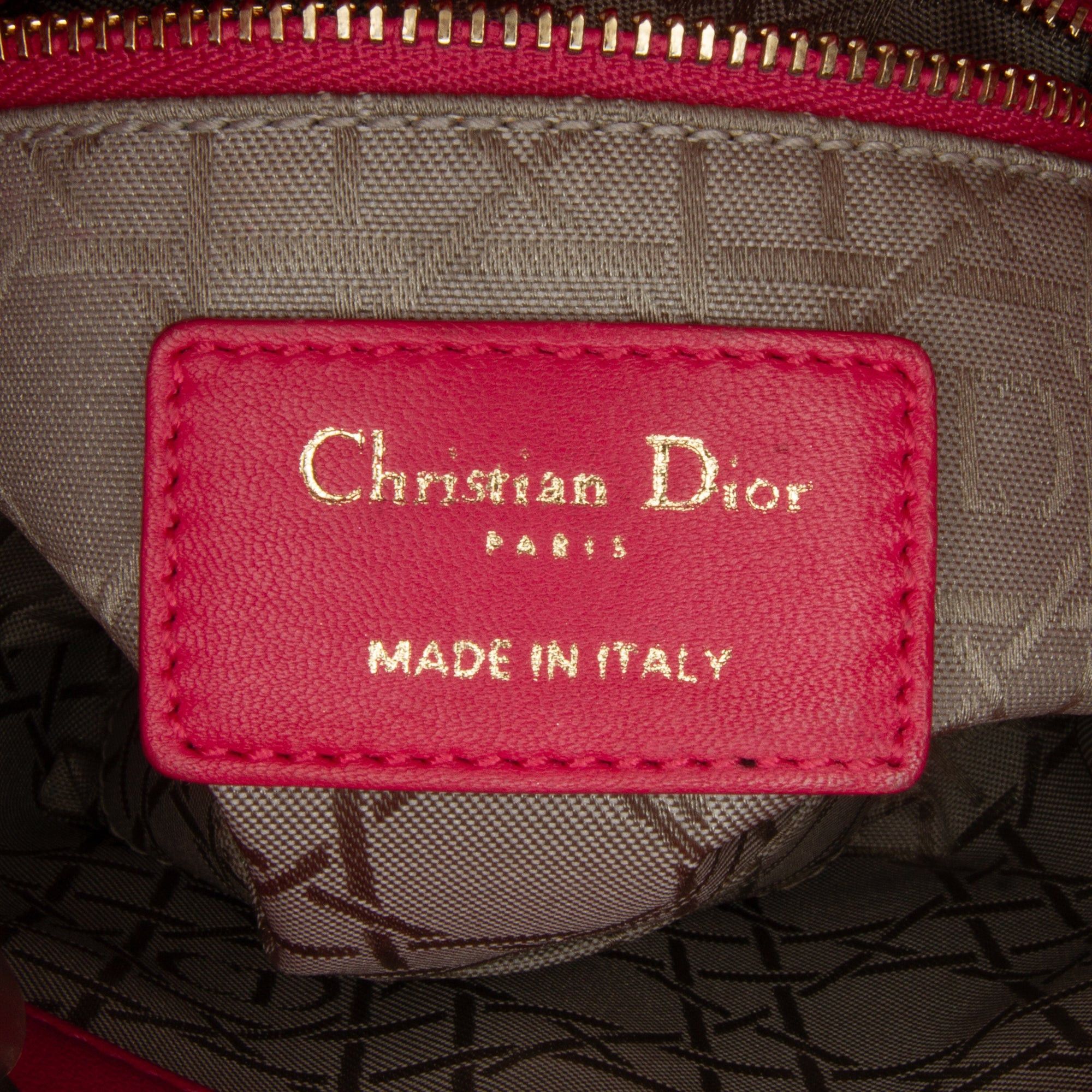 Dior Dior Mini Lambskin Cannage Lady Dior Pink Size ONE SIZE - 7 Thumbnail