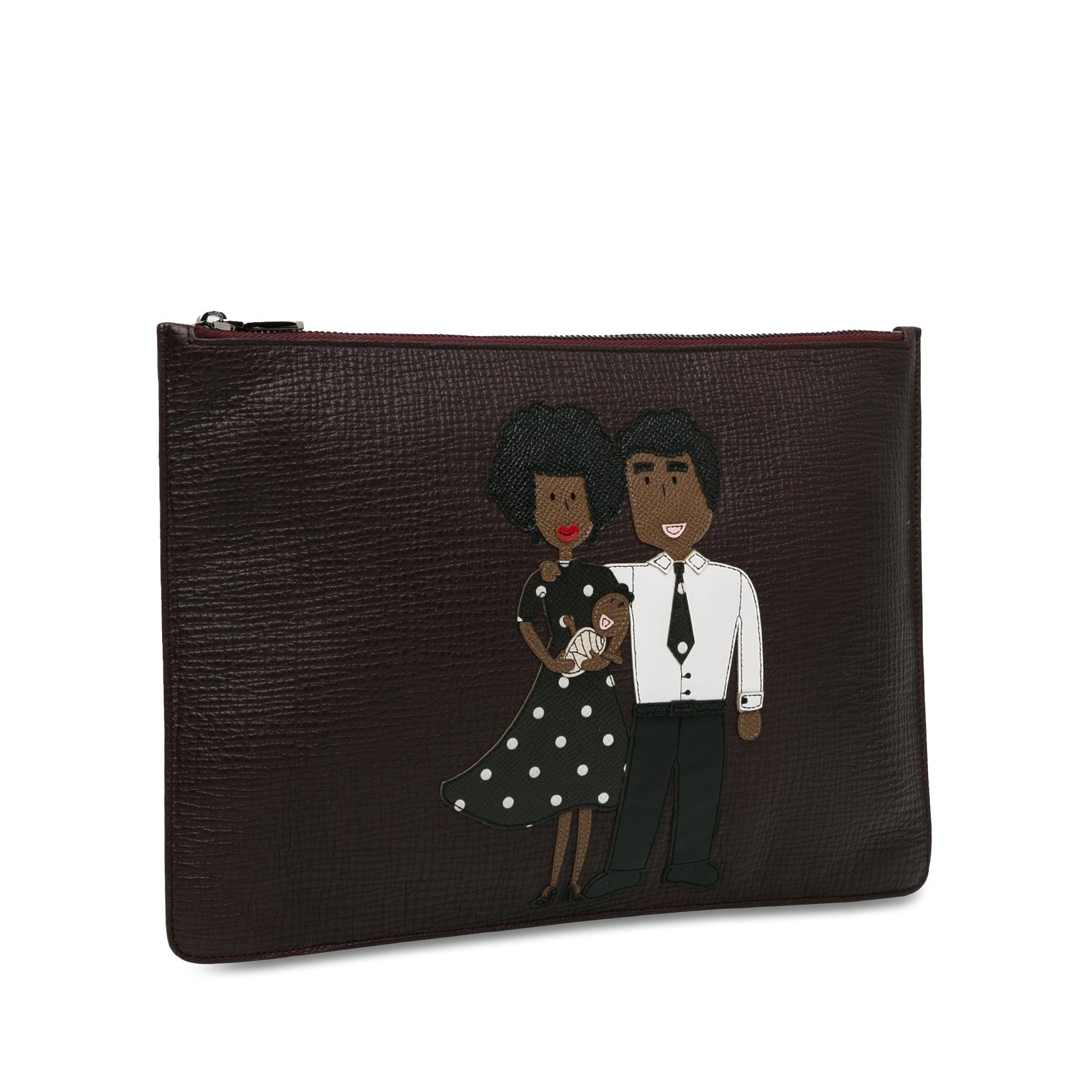 Dolce & Gabbana Dolce & Gabbana DG Family Clutch Red Size ONE SIZE - 2 Thumbnail