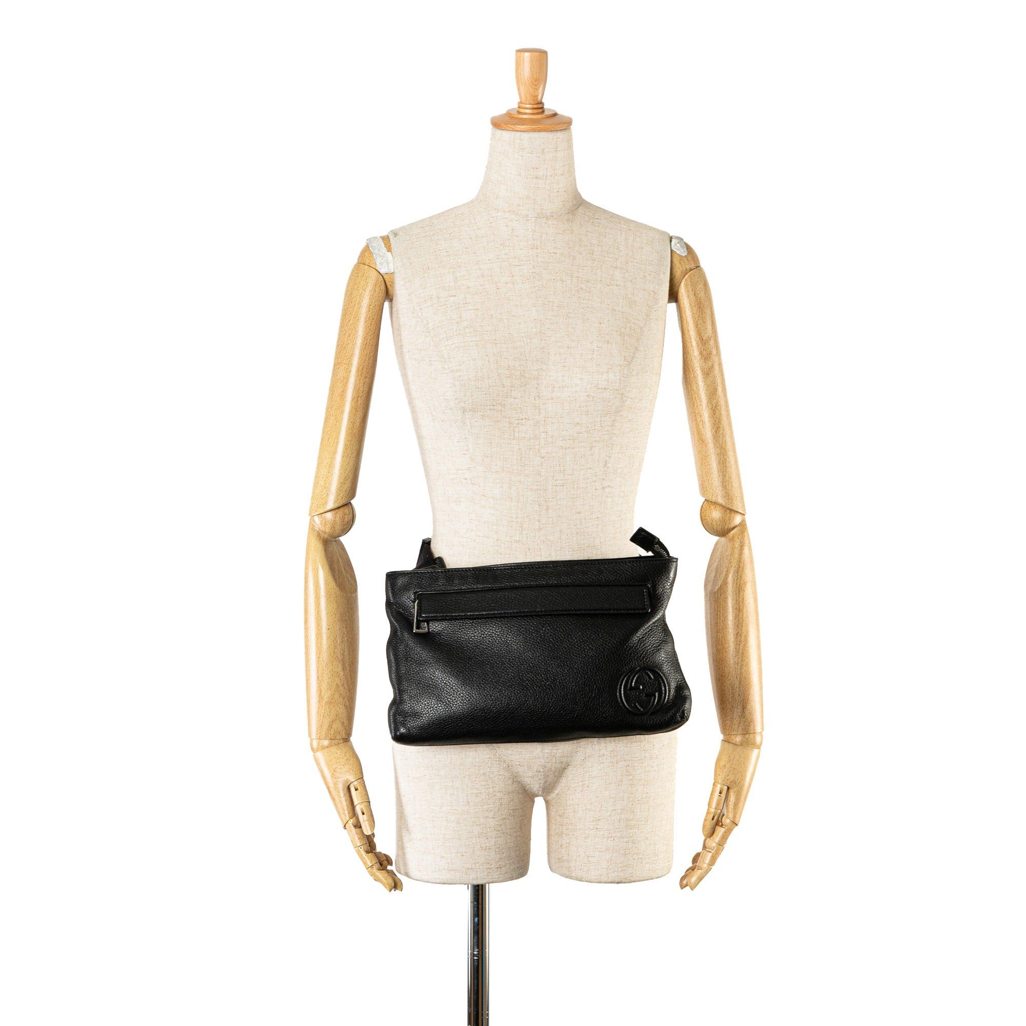 Gucci Gucci Leather Soho Zip Belt Bag Black Size ONE SIZE - 7 Thumbnail