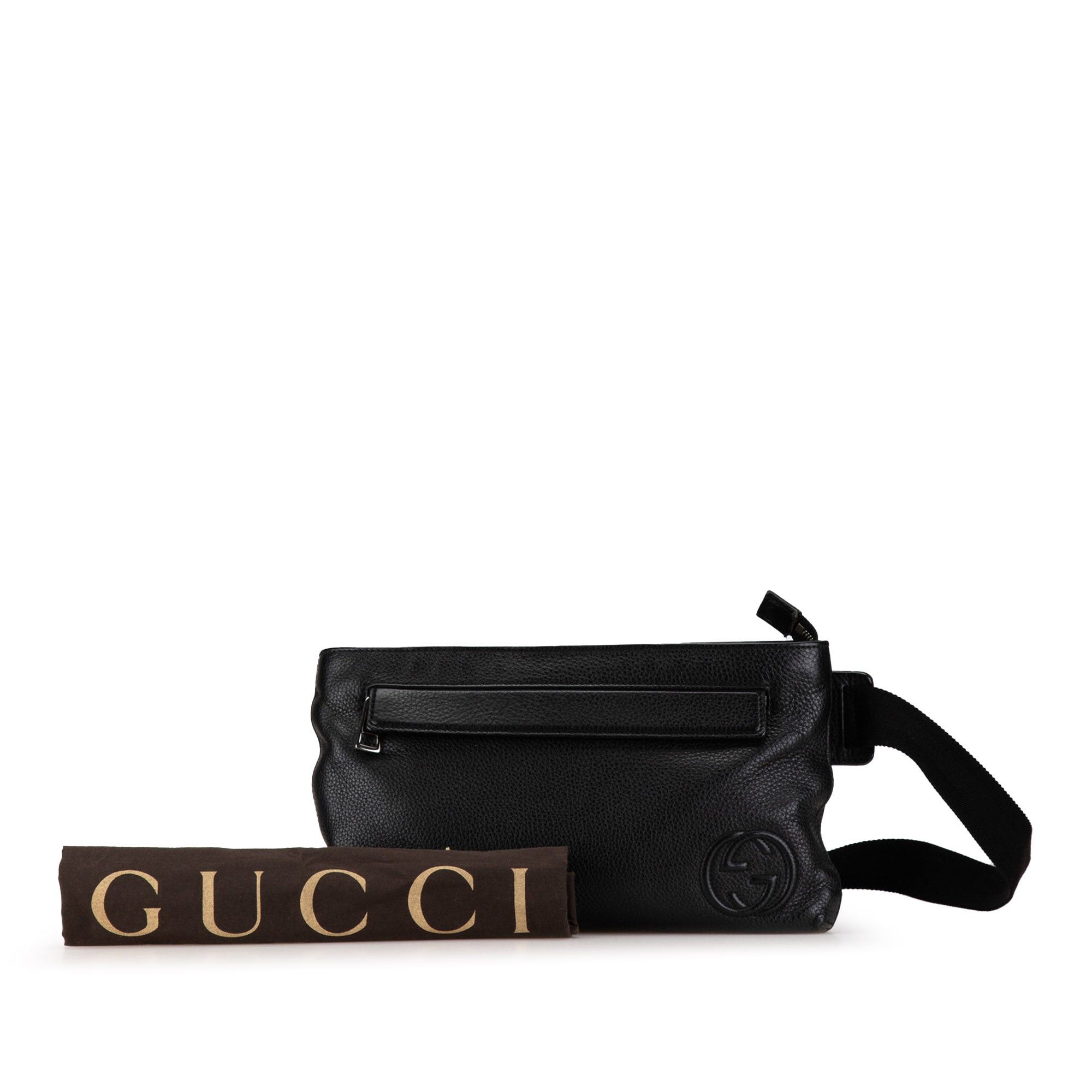 Gucci Gucci Leather Soho Zip Belt Bag Black Size ONE SIZE - 8 Thumbnail