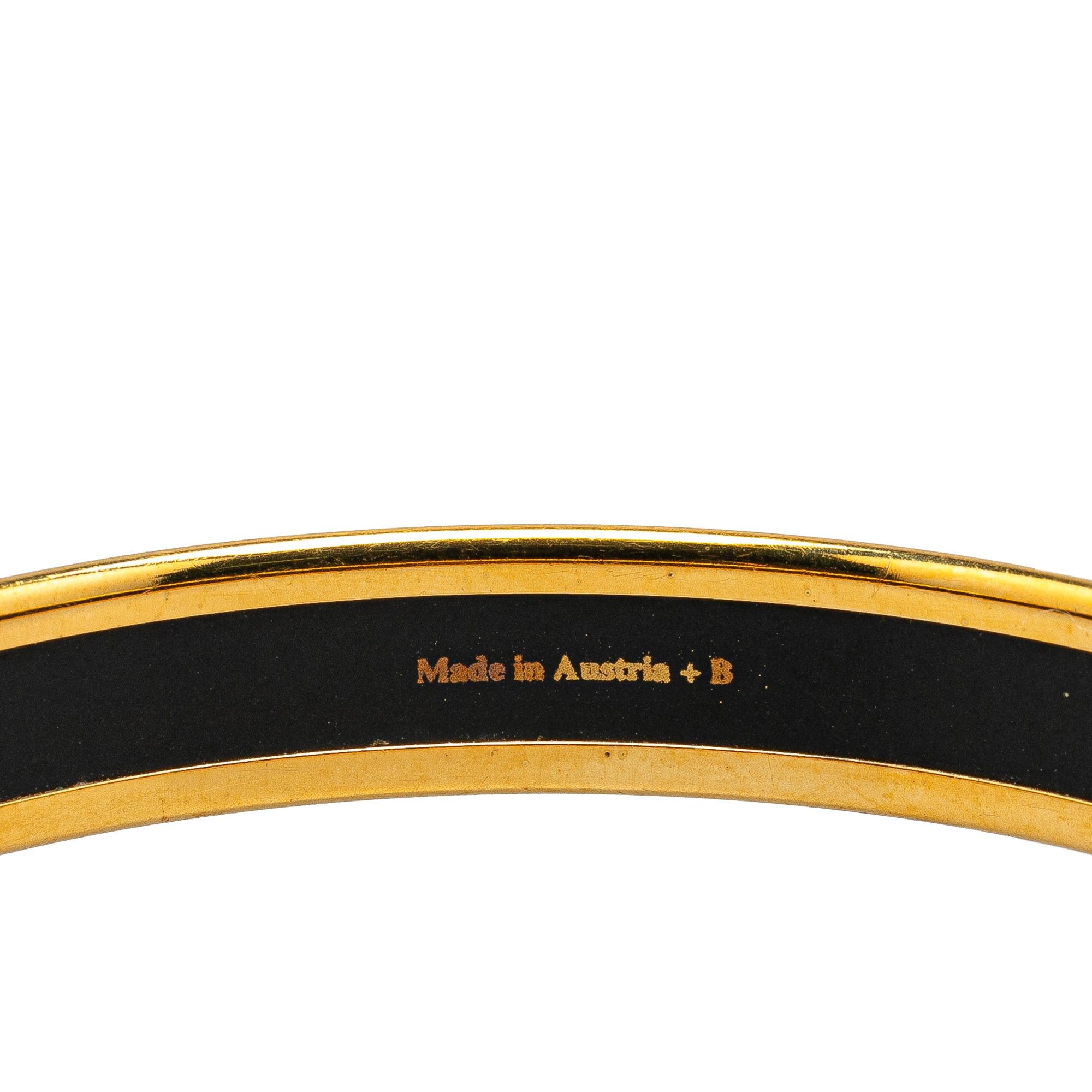 Hermes Hermès Narrow Musical Instruments Enamel Bangle 65 Black Size ONE SIZE - 5 Thumbnail