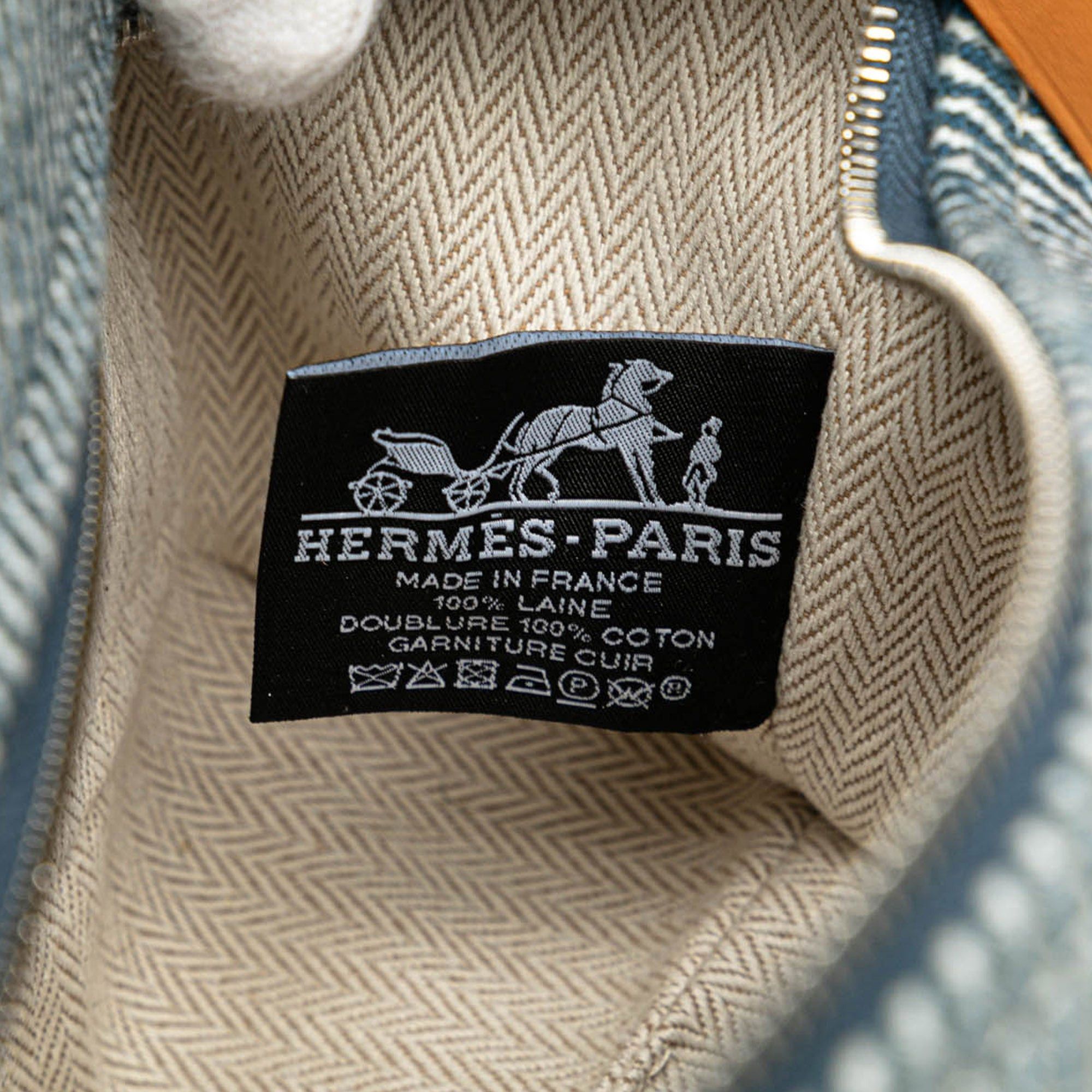 Hermes Hermès Small Toile Bride A Brac Blue Size ONE SIZE - 5 Thumbnail