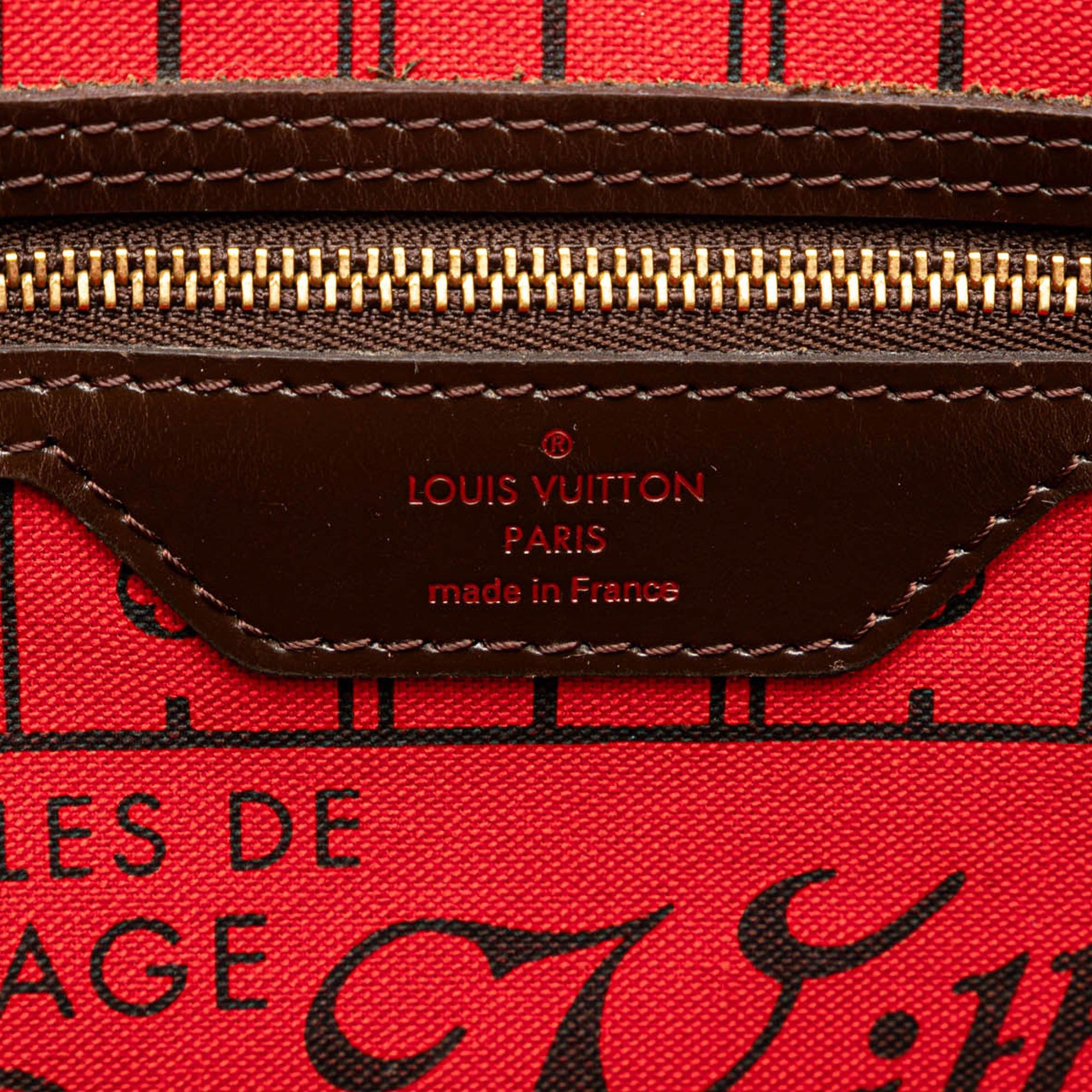 Louis Vuitton Louis Vuitton Damier Ebene Neverfull PM Brown Size ONE SIZE - 5 Thumbnail