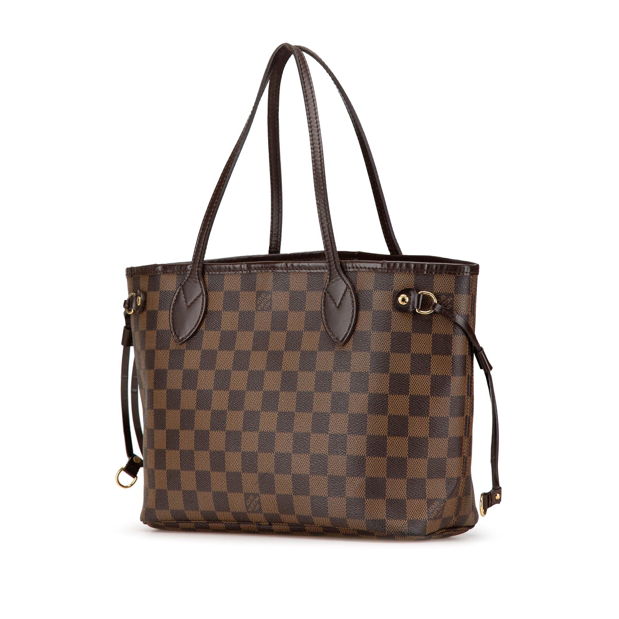 Louis Vuitton Louis Vuitton Damier Ebene Neverfull PM Brown Size ONE SIZE - 2 Thumbnail