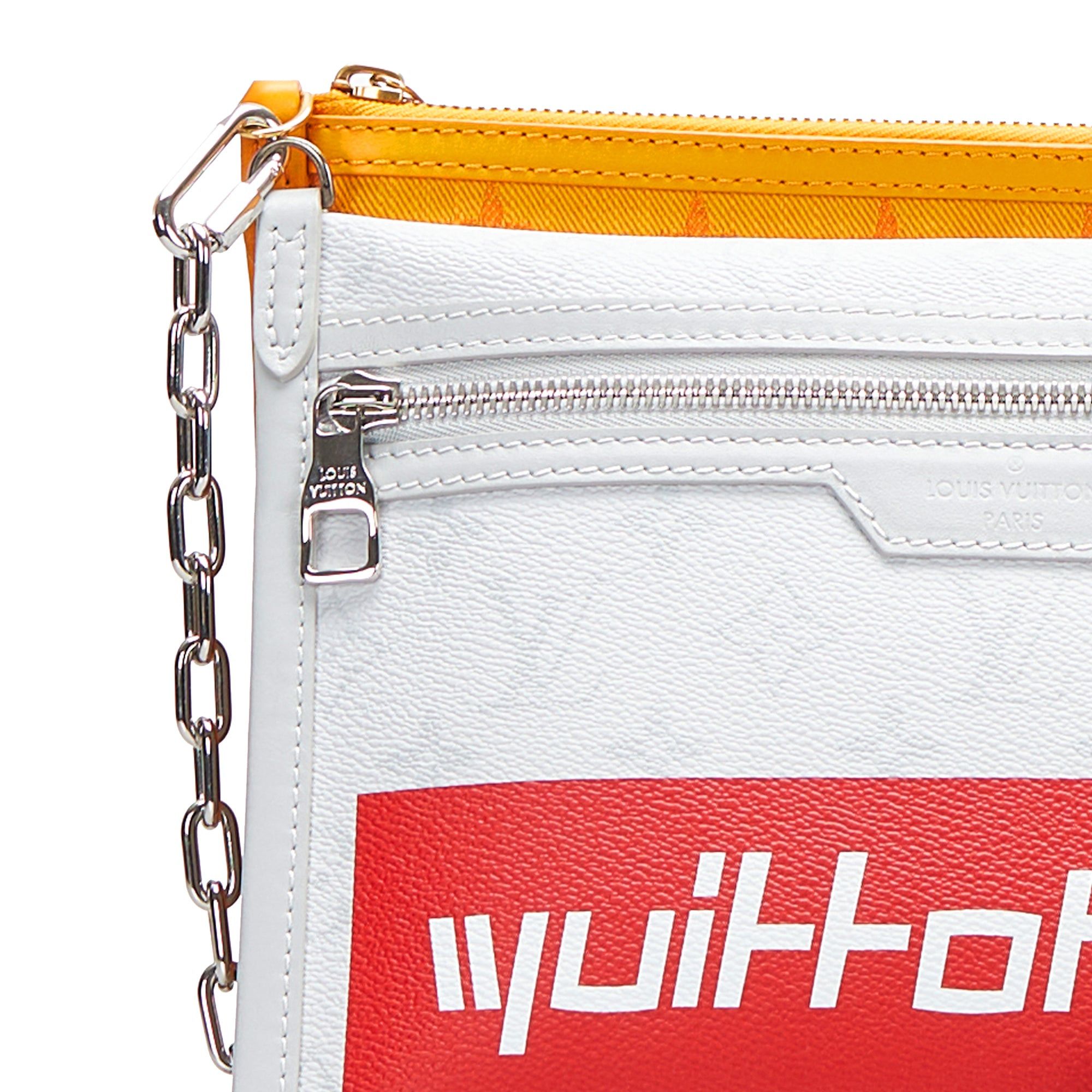 Louis Vuitton Louis Vuitton Monogram Antartica Double Flat Messenger Gray Size ONE SIZE - 10 Thumbnail