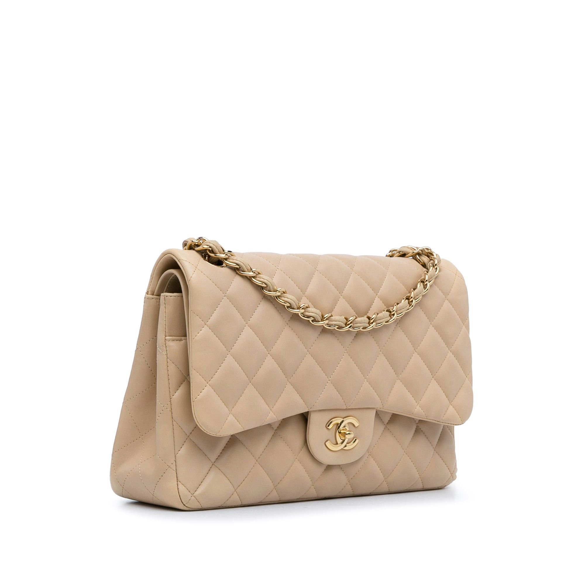 Chanel Chanel Jumbo Classic Lambskin Double Flap Brown Size ONE SIZE - 2 Thumbnail