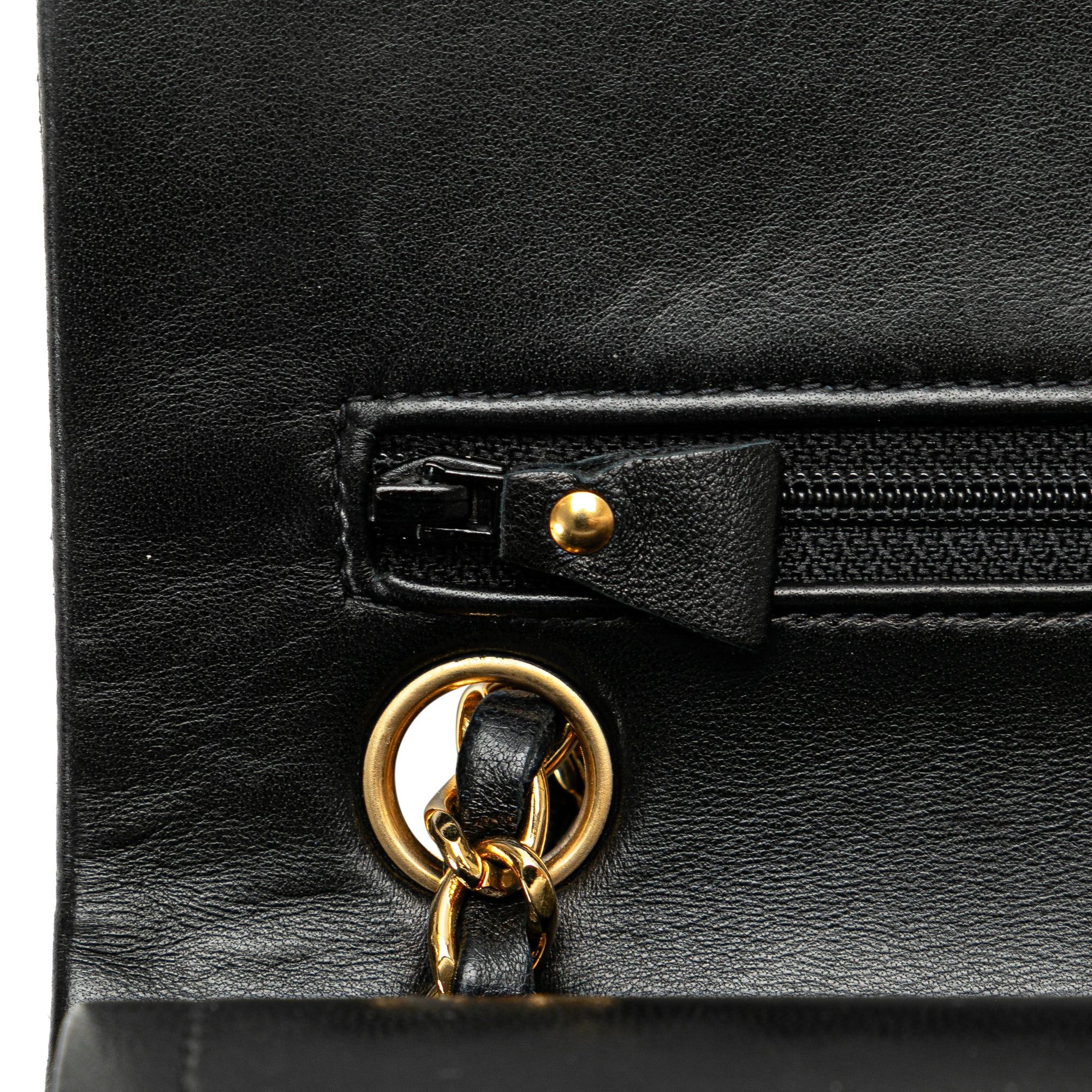 Chanel Chanel Small Classic Lambskin Double Flap Black Size ONE SIZE - 8 Thumbnail