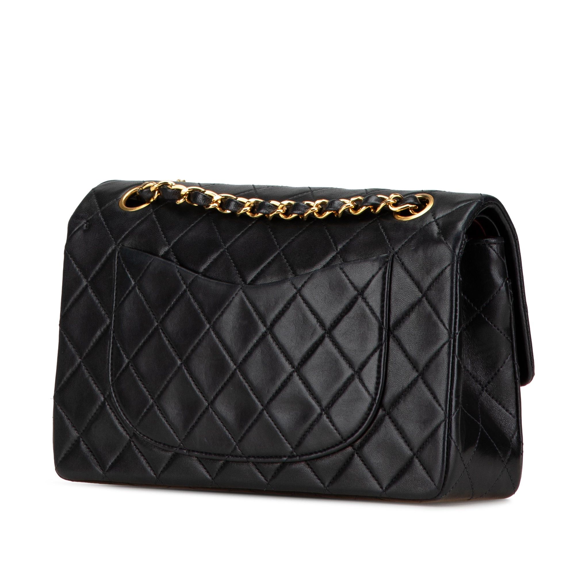 Chanel Chanel Small Classic Lambskin Double Flap Black Size ONE SIZE - 2 Thumbnail