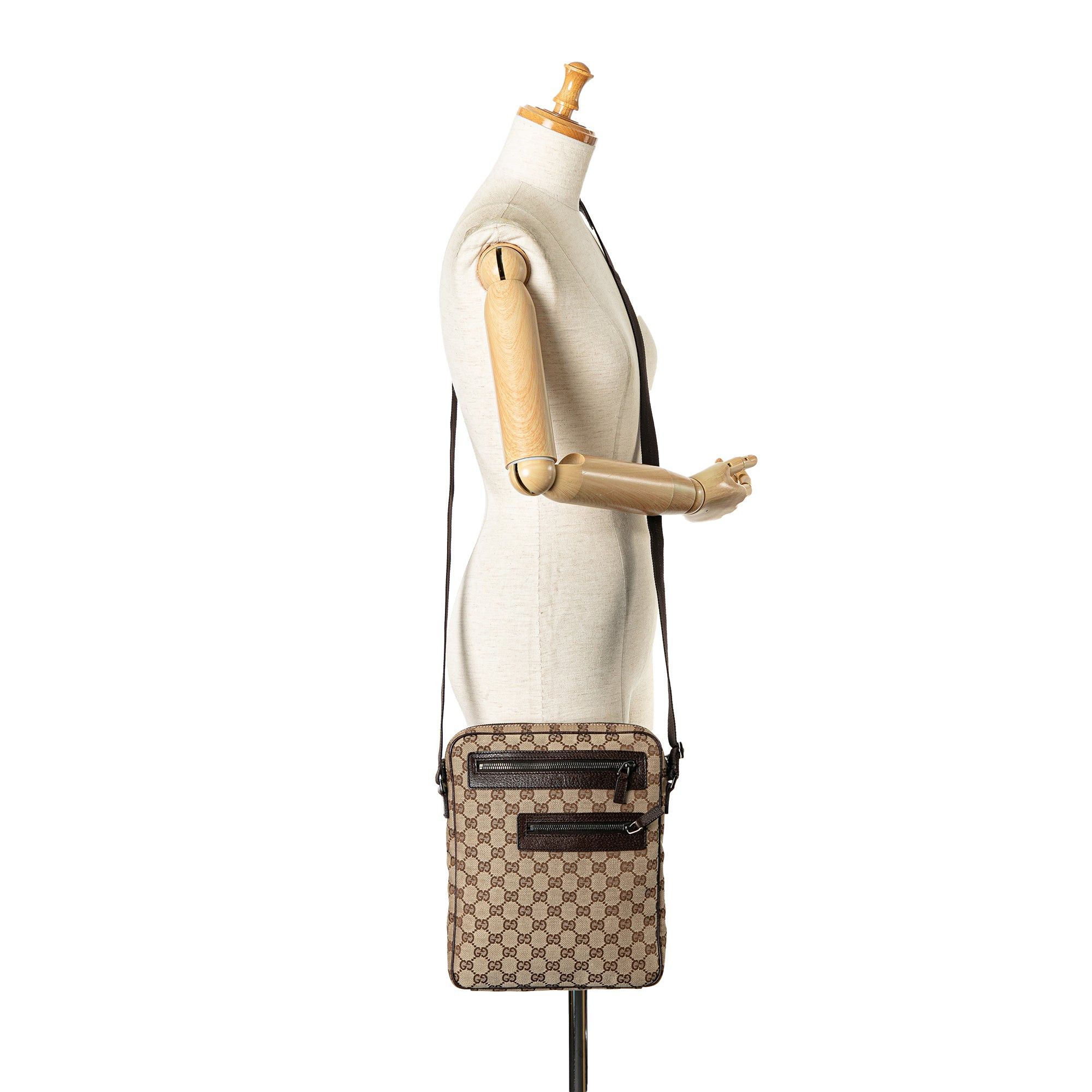 Gucci Gucci GG Canvas Crossbody Brown Size ONE SIZE - 9 Thumbnail