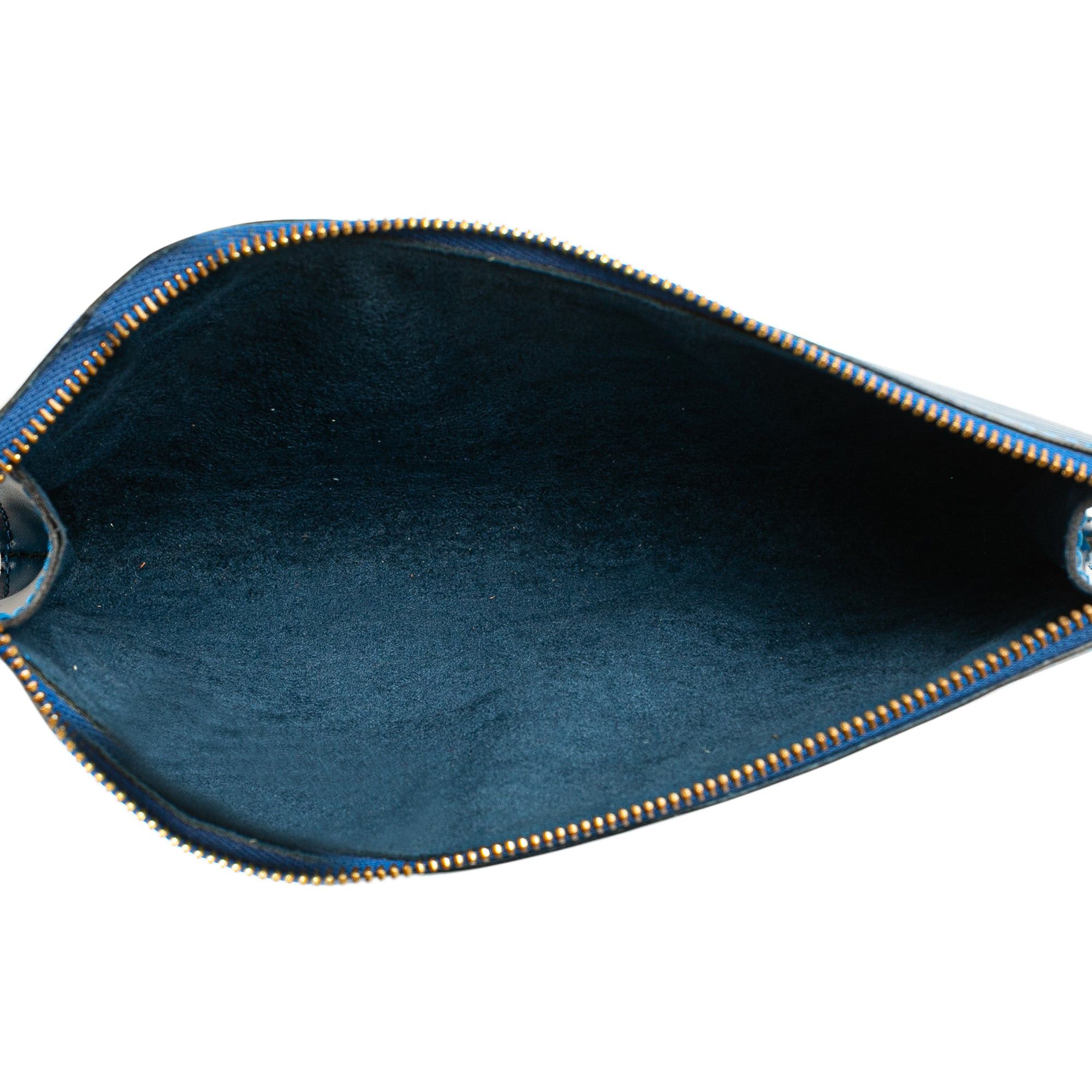 Louis Vuitton Louis Vuitton Epi Pochette Accessories Blue Size ONE SIZE - 4 Thumbnail
