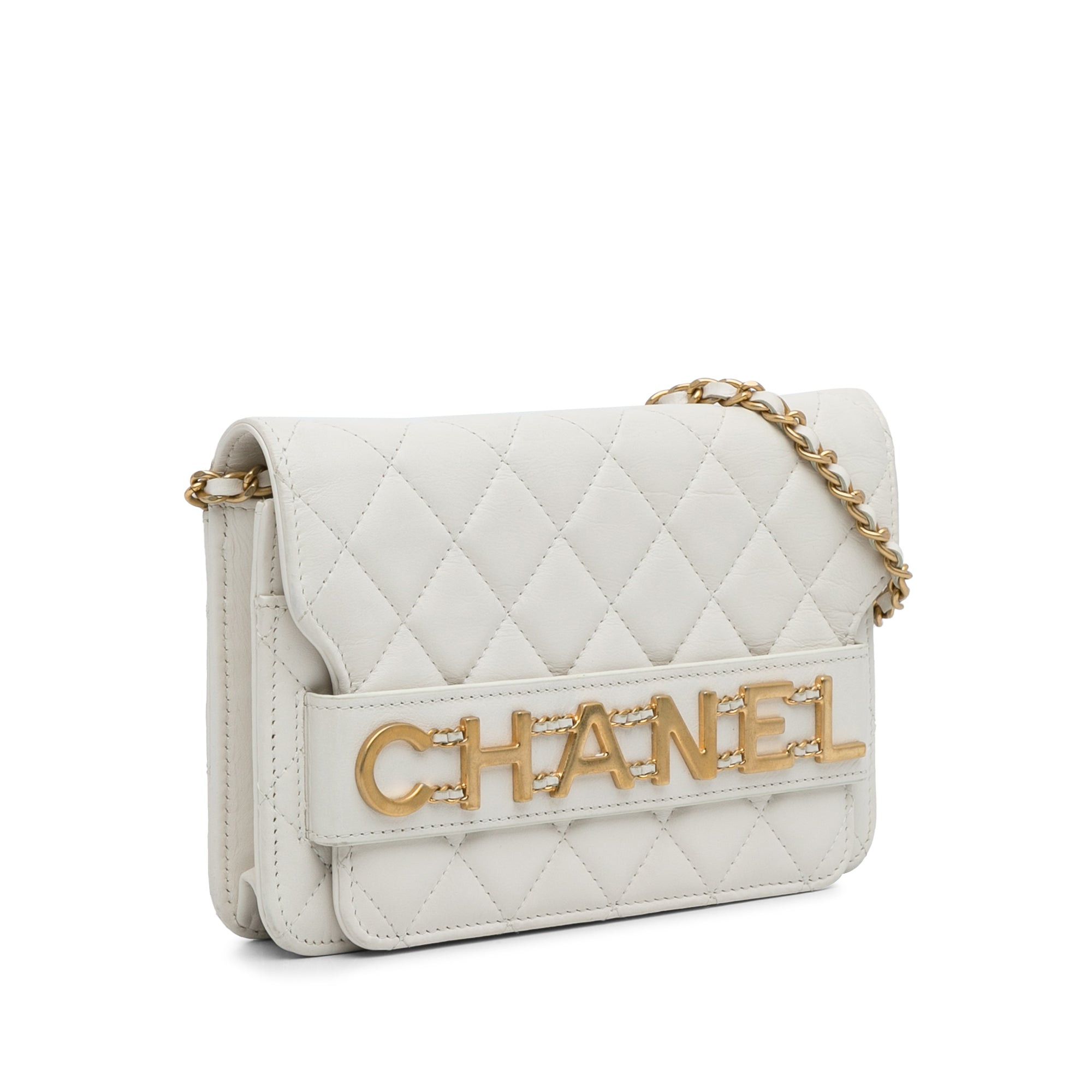 Chanel Chanel Enchained Flap Wallet on Chain White Size ONE SIZE - 2 Thumbnail