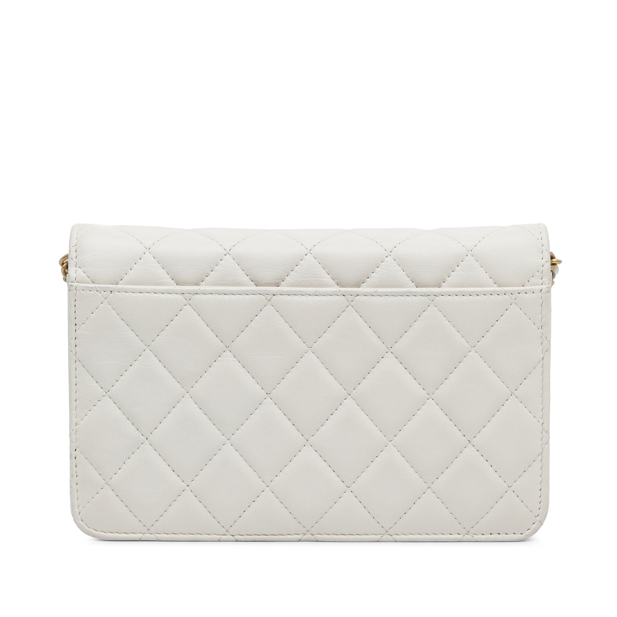 Chanel Chanel Enchained Flap Wallet on Chain White Size ONE SIZE - 3 Thumbnail
