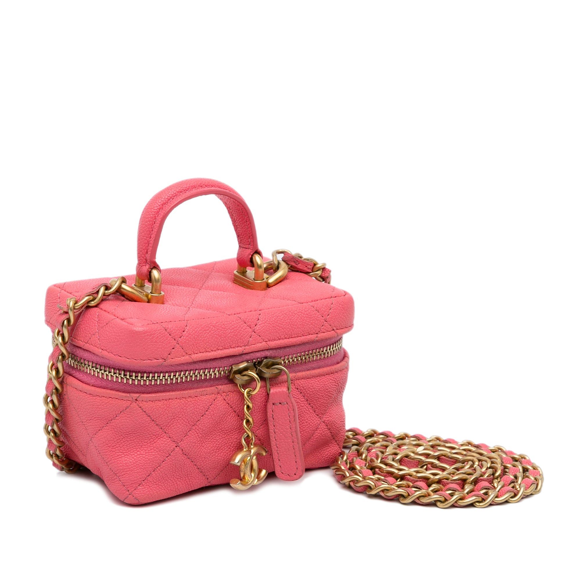 Chanel Chanel Micro Caviar Chain Vanity Bag Pink Size ONE SIZE - 2 Thumbnail