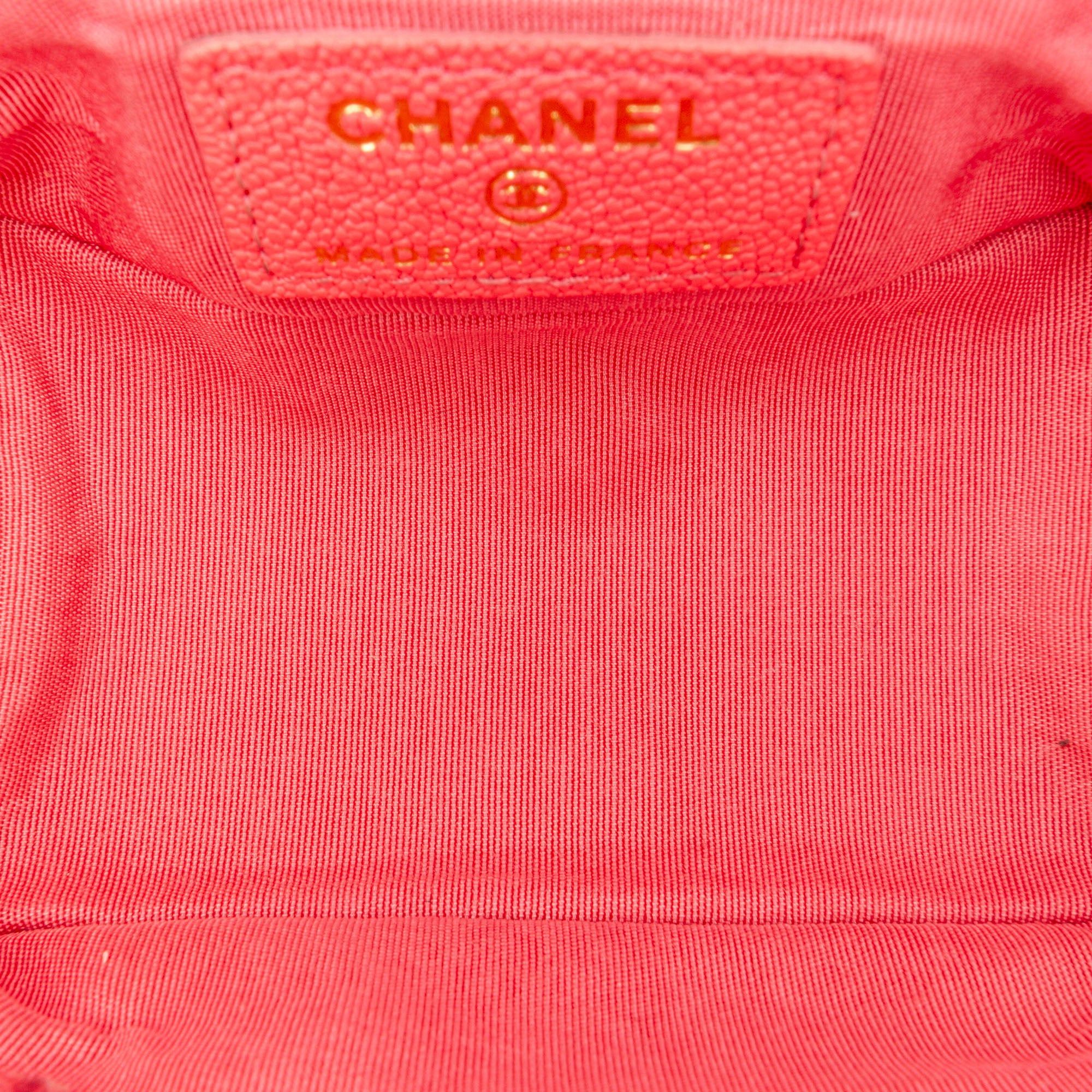 Chanel Chanel Micro Caviar Chain Vanity Bag Pink Size ONE SIZE - 7 Thumbnail