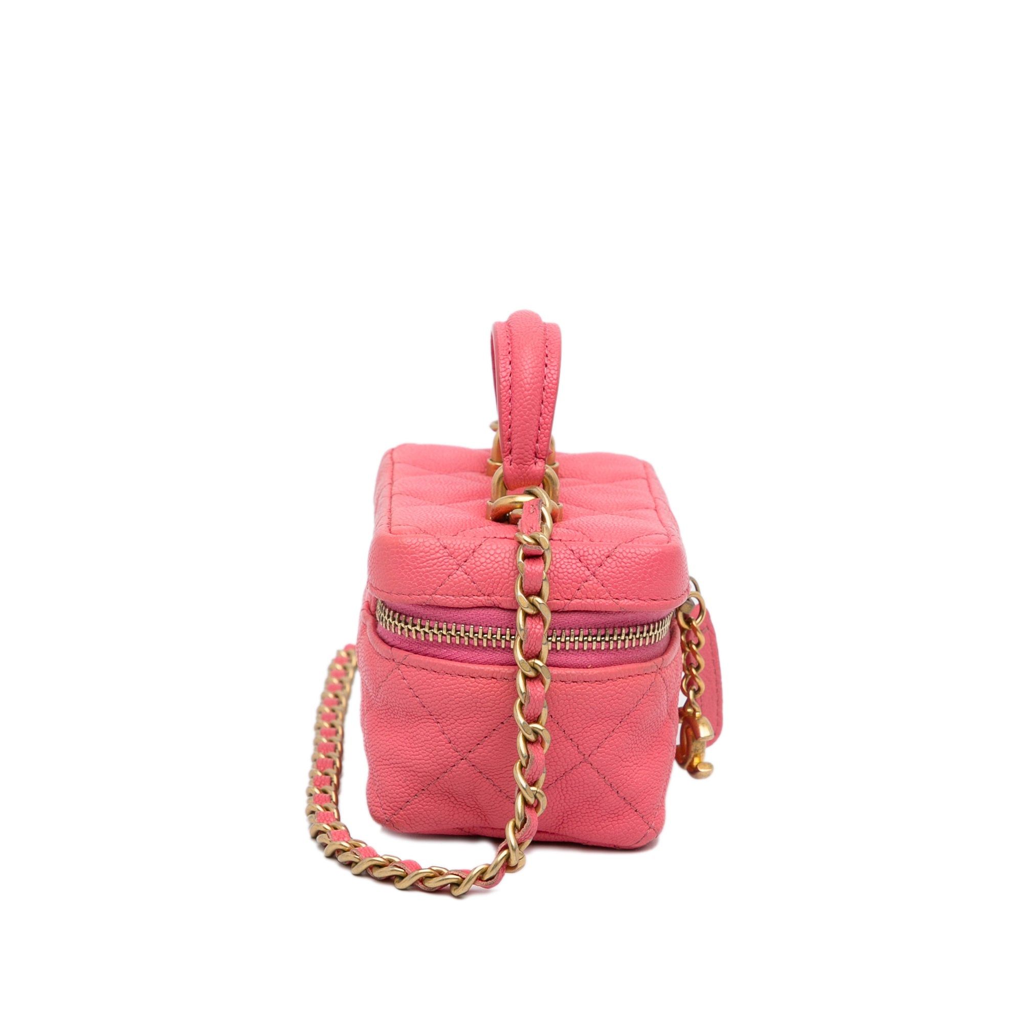 Chanel Chanel Micro Caviar Chain Vanity Bag Pink Size ONE SIZE - 4 Thumbnail