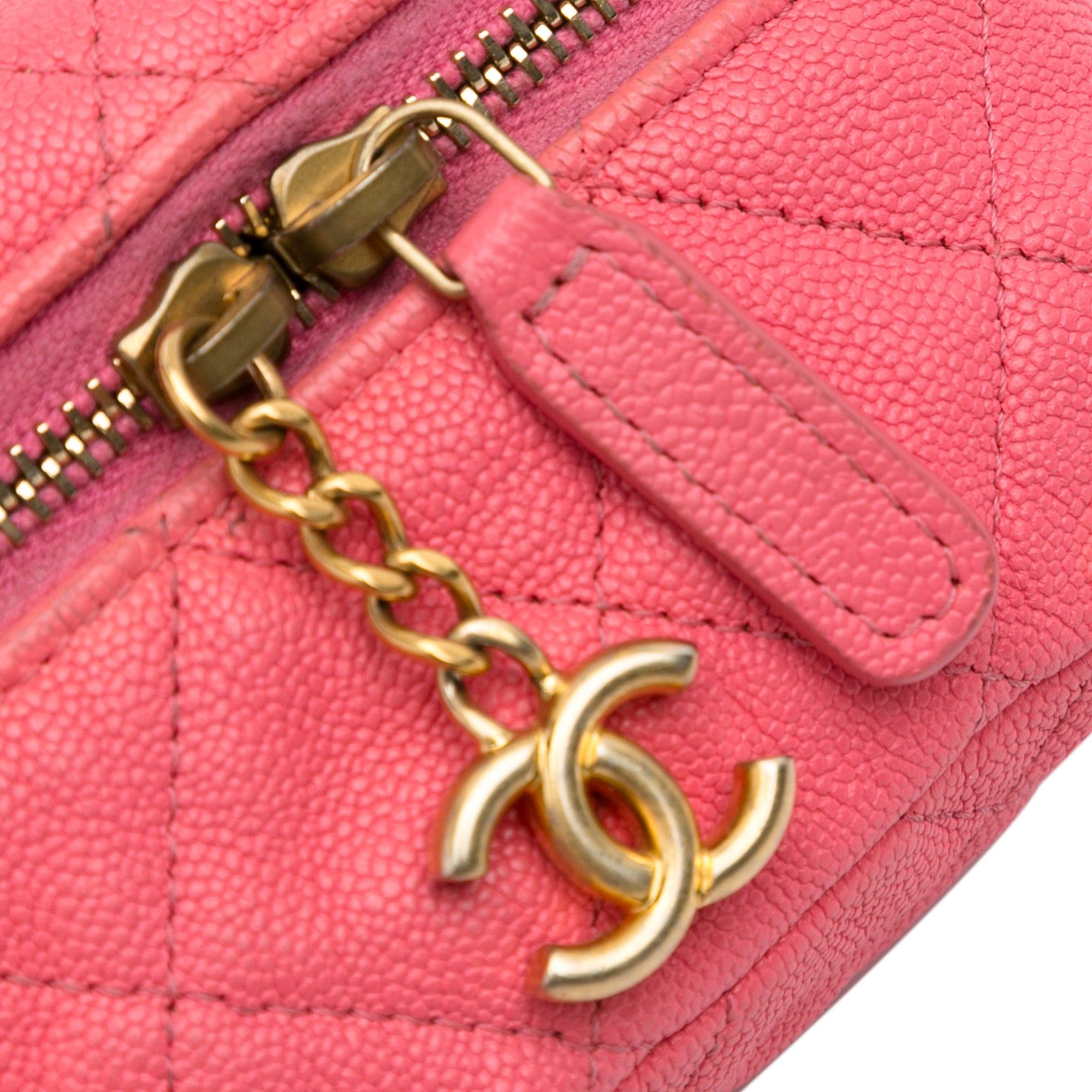 Chanel Chanel Micro Caviar Chain Vanity Bag Pink Size ONE SIZE - 9 Thumbnail
