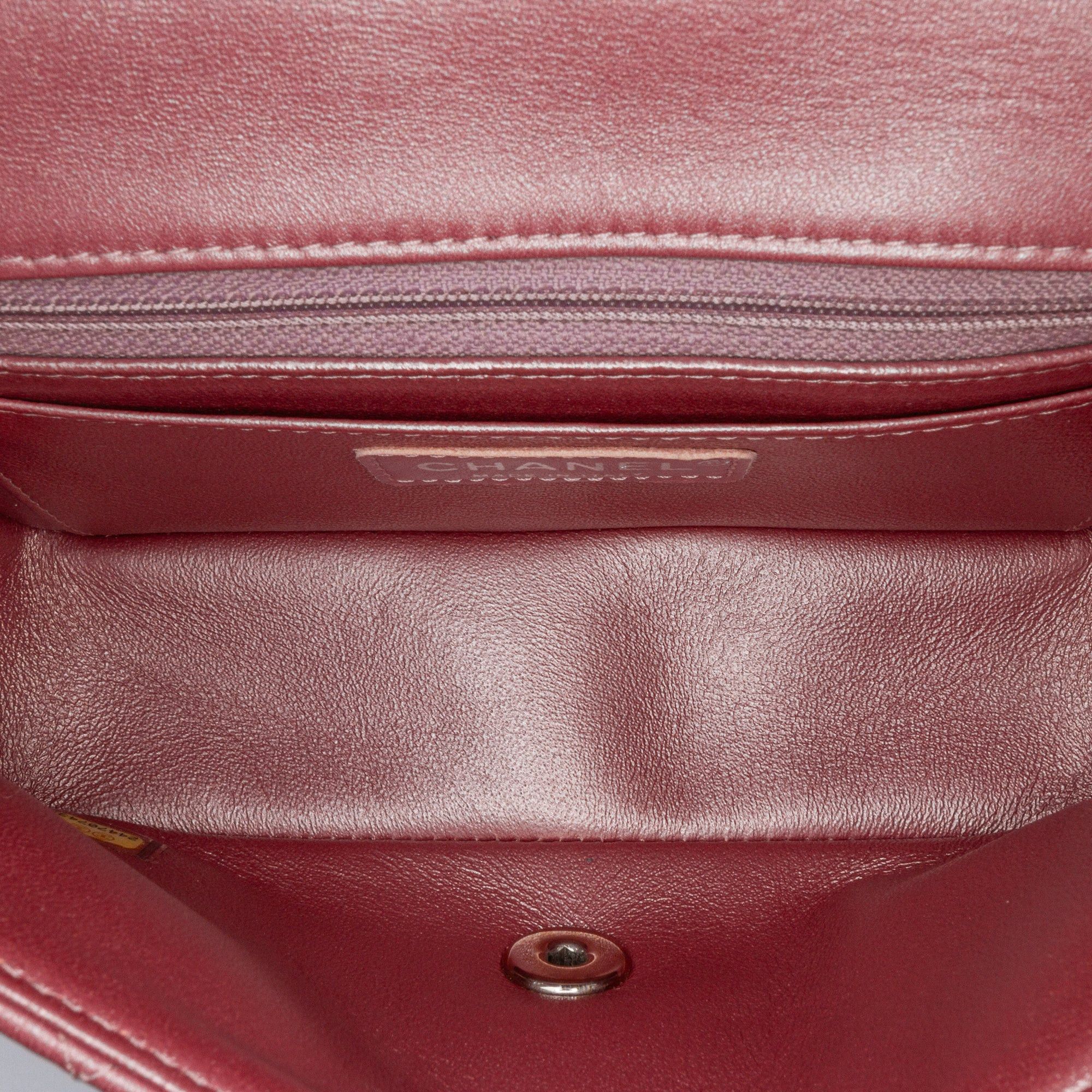Chanel Chanel Mini Rectangular Classic Lambskin Single Flap Pink Size ONE SIZE - 4 Thumbnail
