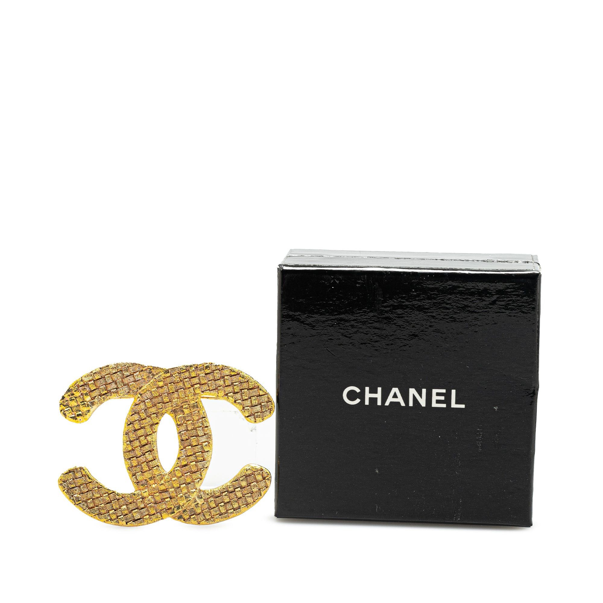 Chanel Chanel Gold Plated CC Brooch Gold Size ONE SIZE - 6 Thumbnail