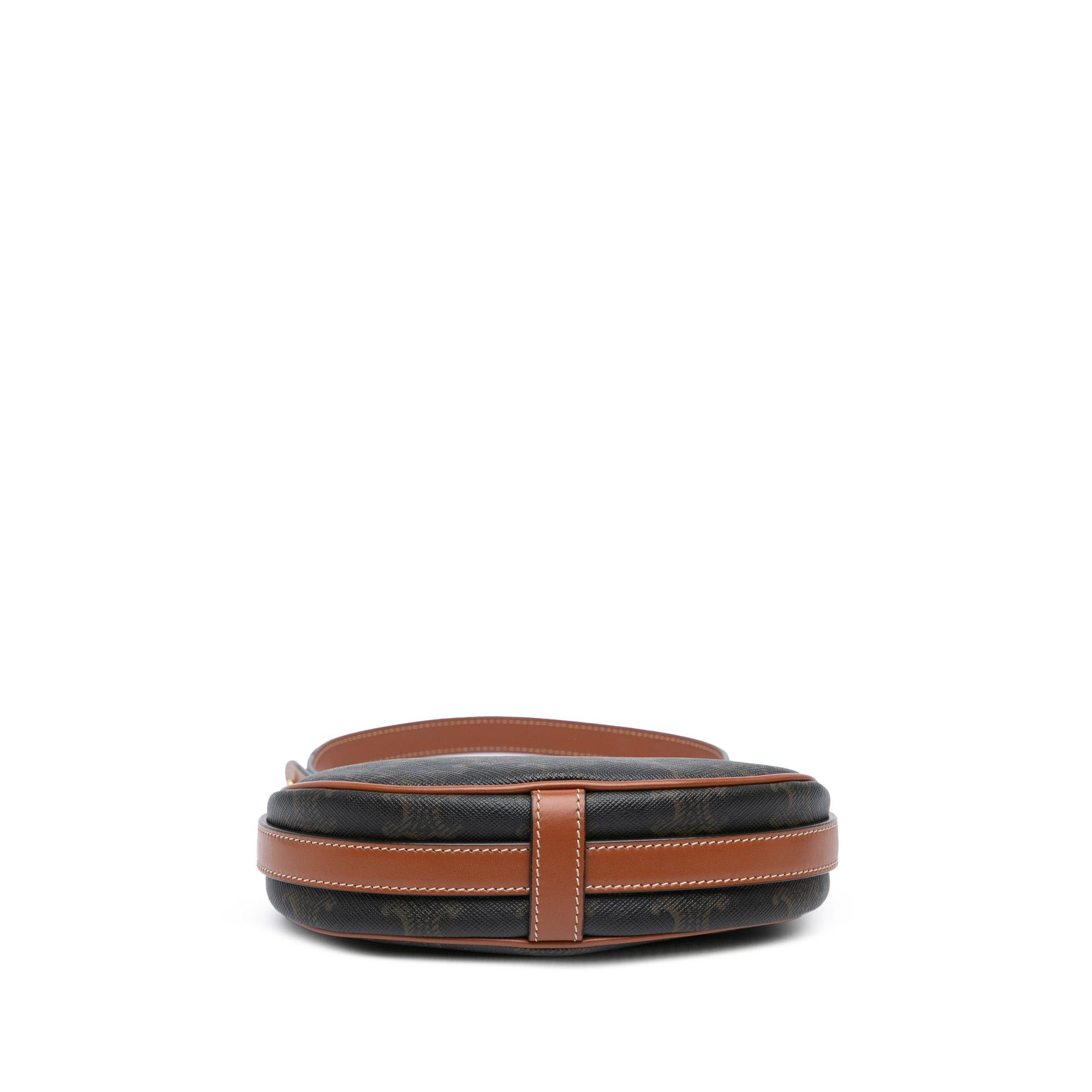 Celine Celine Mini Triomphe Coated Canvas Ava Shoulder Bag Brown Size ONE SIZE - 3 Thumbnail
