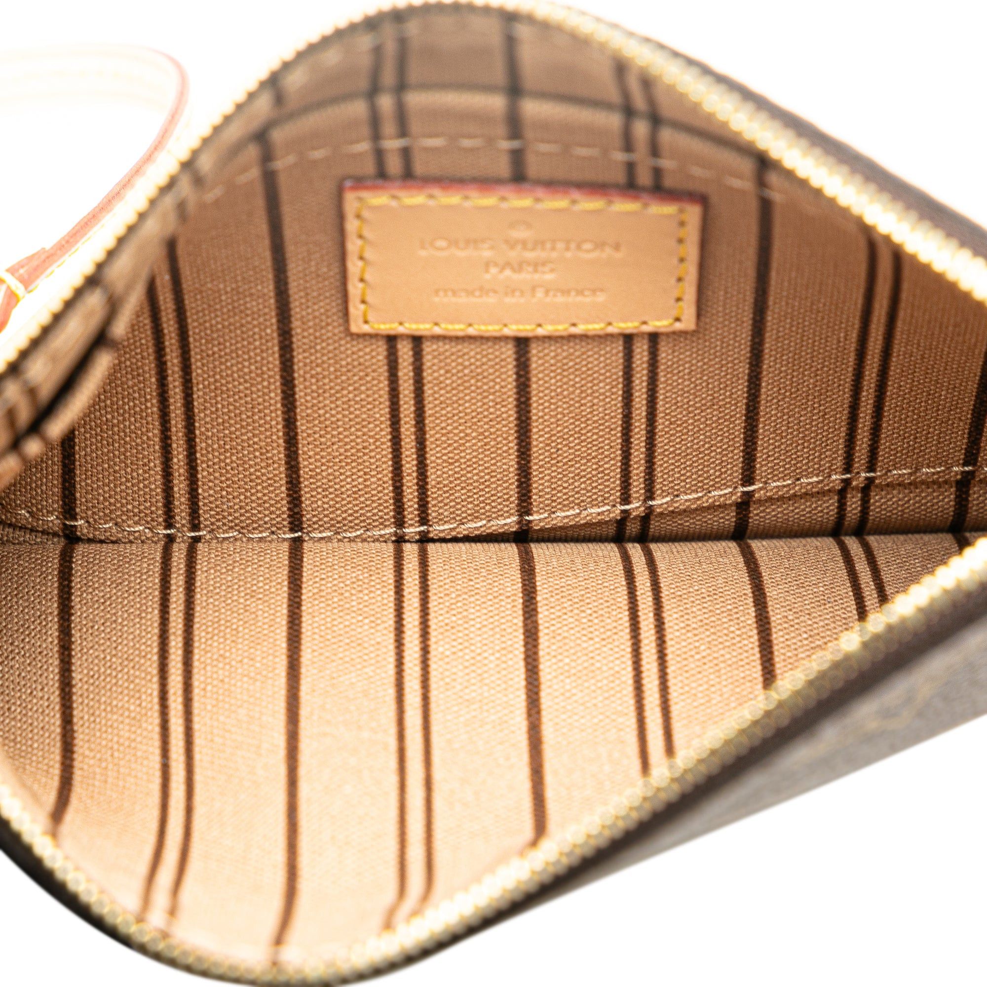 Louis Vuitton Louis Vuitton Monogram Neverfull Pochette Brown Size ONE SIZE - 4 Thumbnail