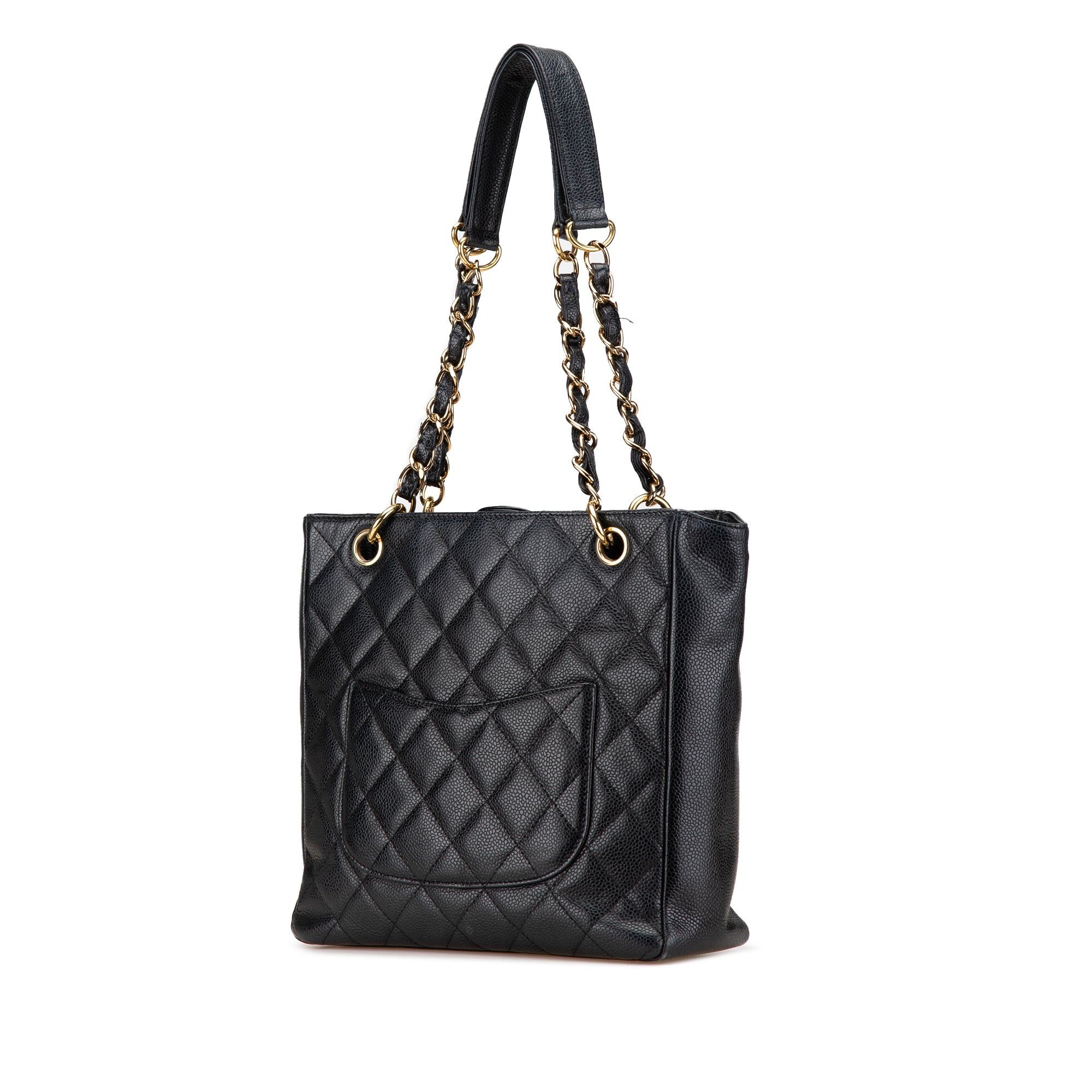 Chanel Chanel Caviar Petite Shopping Tote Black Size ONE SIZE - 2 Thumbnail