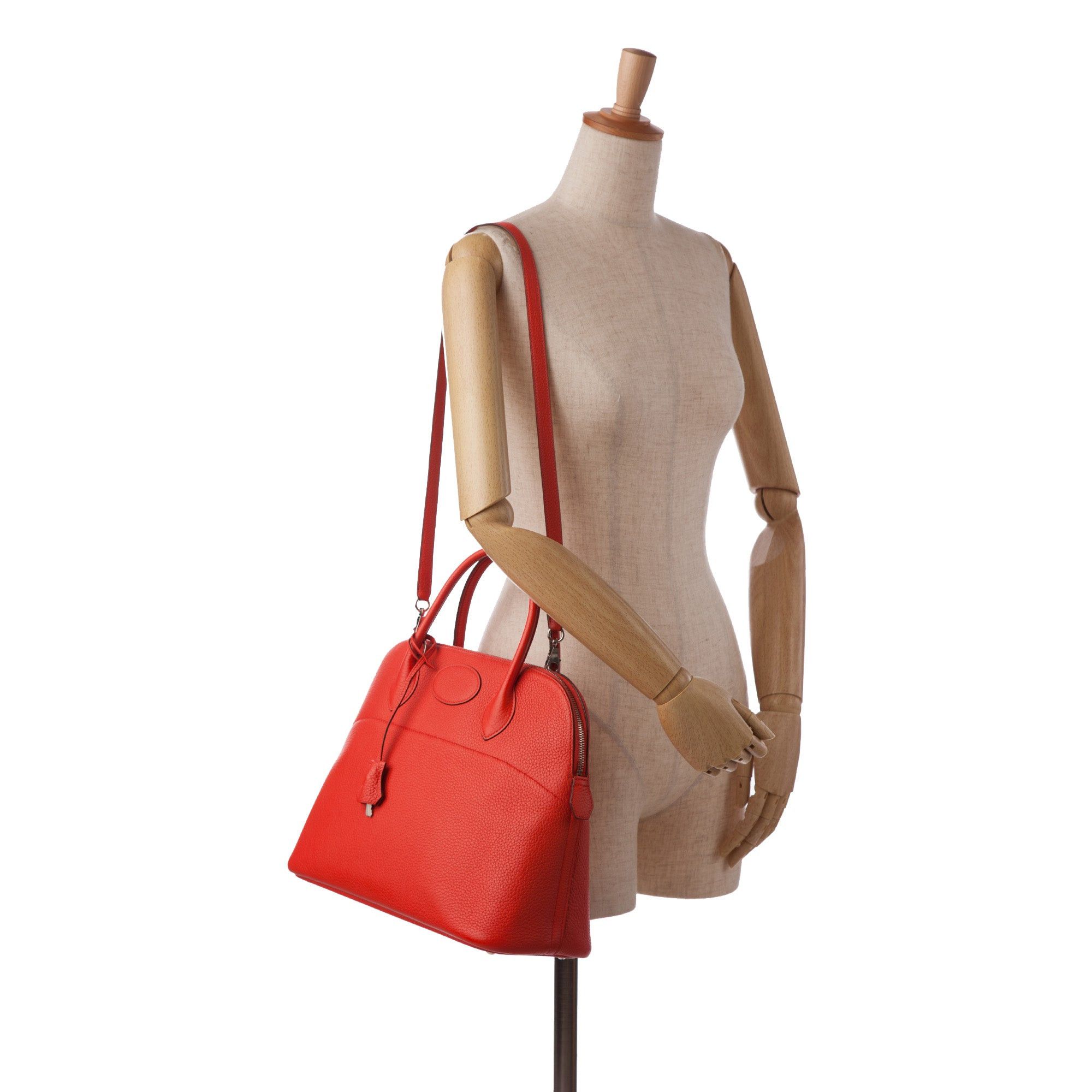 Hermes Hermès Clemence Bolide 31 Red Size ONE SIZE - 10 Thumbnail