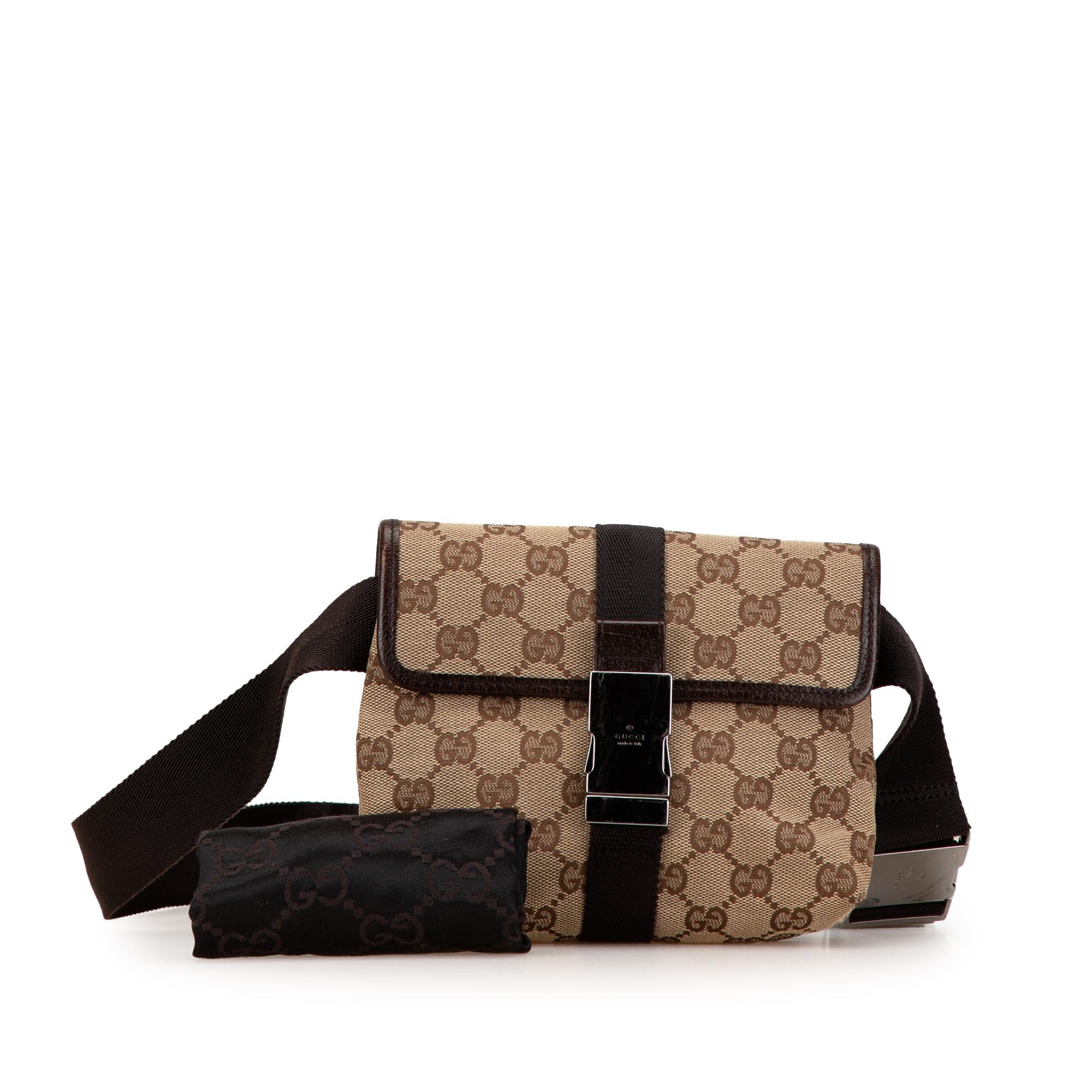 Gucci Gucci GG Canvas Belt Bag Brown Size ONE SIZE - 10 Thumbnail